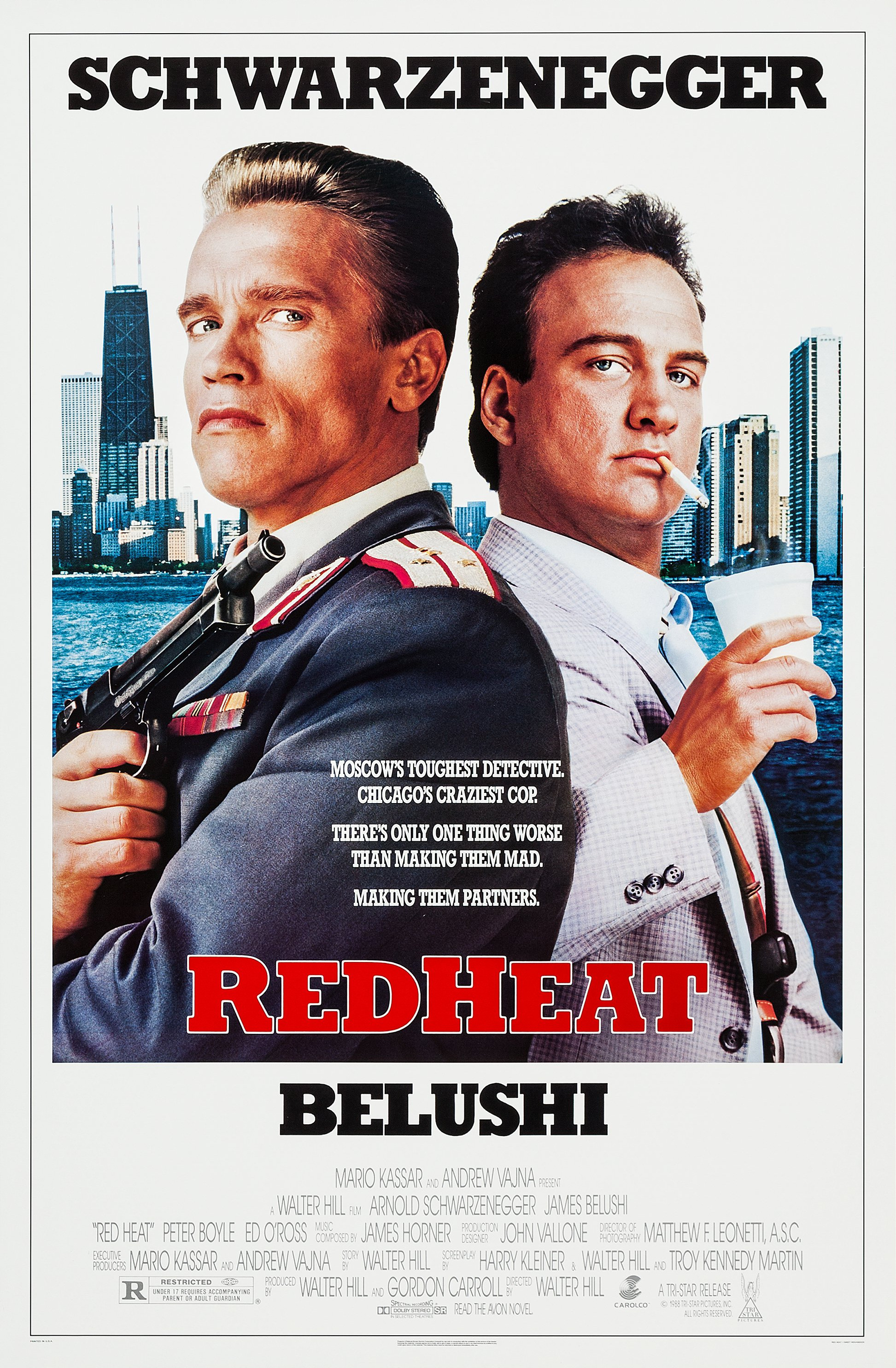 Mega Sized Movie Poster Image for Red Heat 