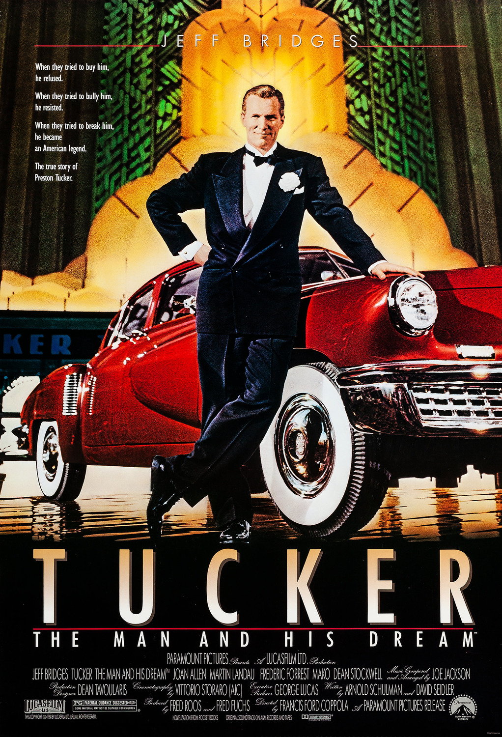 Extra Large Movie Poster Image for Tucker: The Man and His Dream (#1 of 2)