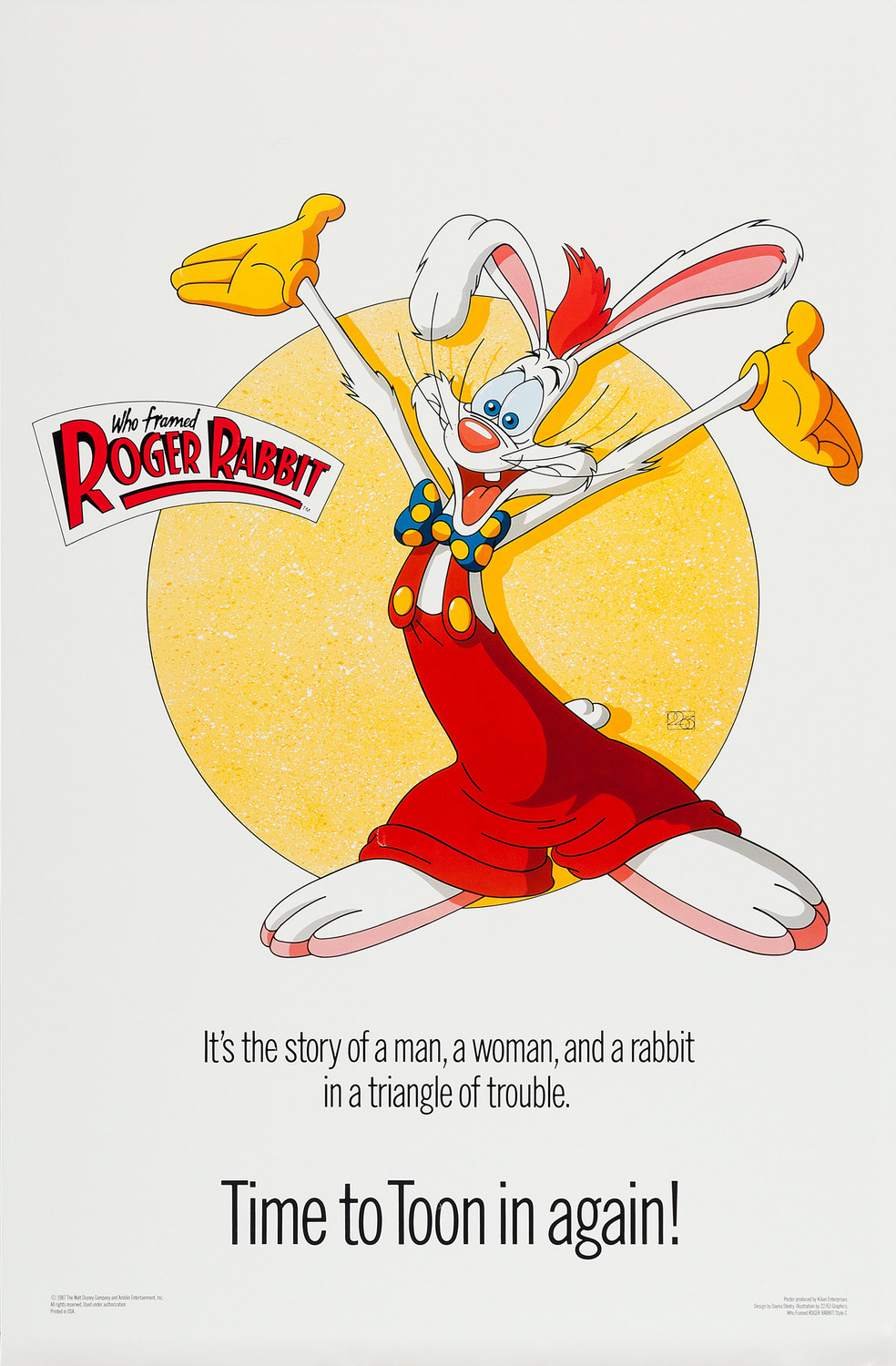 Extra Large Movie Poster Image for Who Framed Roger Rabbit? (#2 of 2)