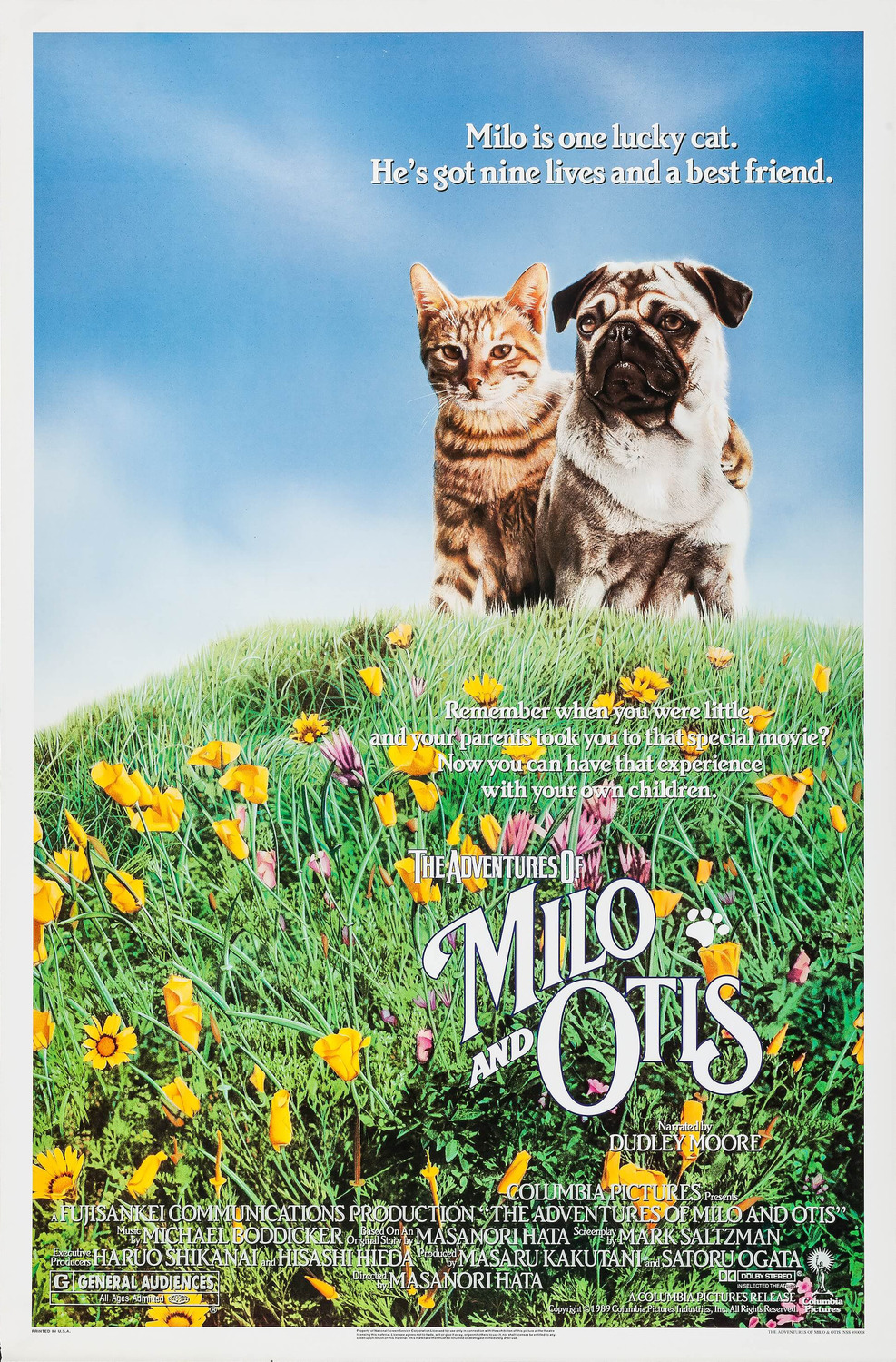 Extra Large Movie Poster Image for The Adventures of Milo and Otis 