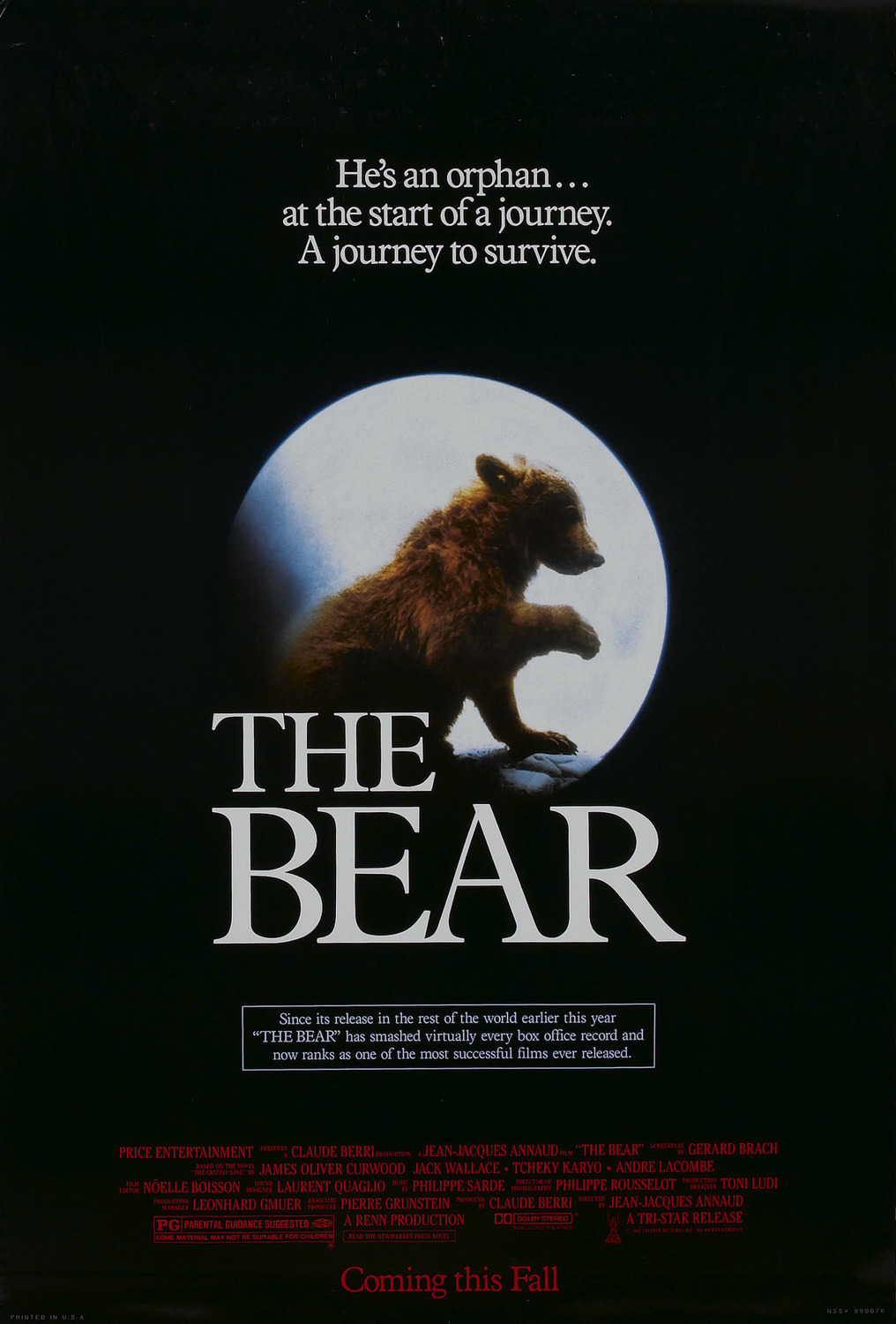Extra Large Movie Poster Image for The Bear (#1 of 2)