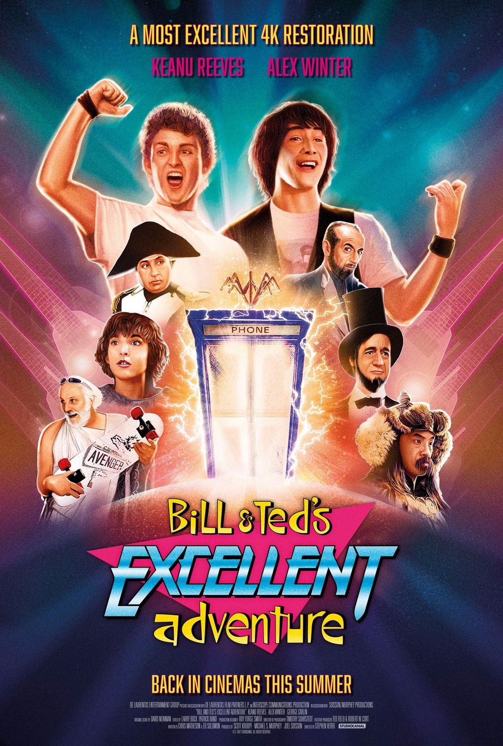 Extra Large Movie Poster Image for Bill & Ted's Excellent Adventure (#2 of 2)