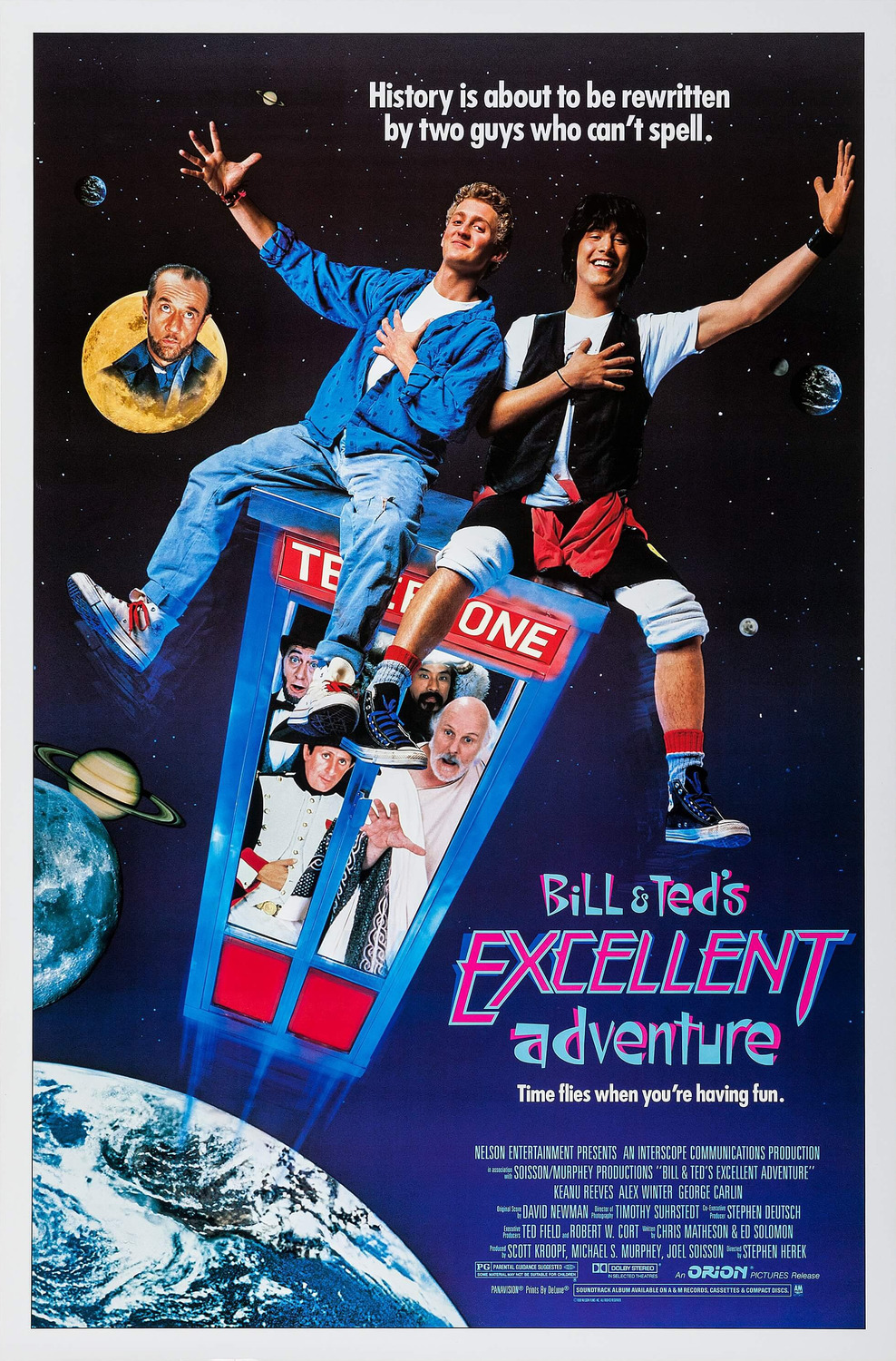 Extra Large Movie Poster Image for Bill & Ted's Excellent Adventure (#1 of 2)