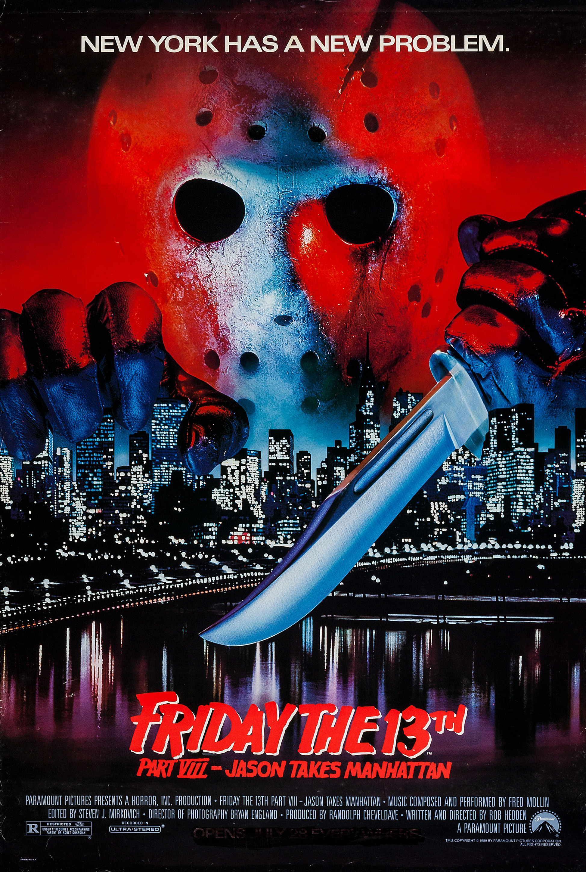 Mega Sized Movie Poster Image for Friday the 13th Part VIII (#2 of 2)