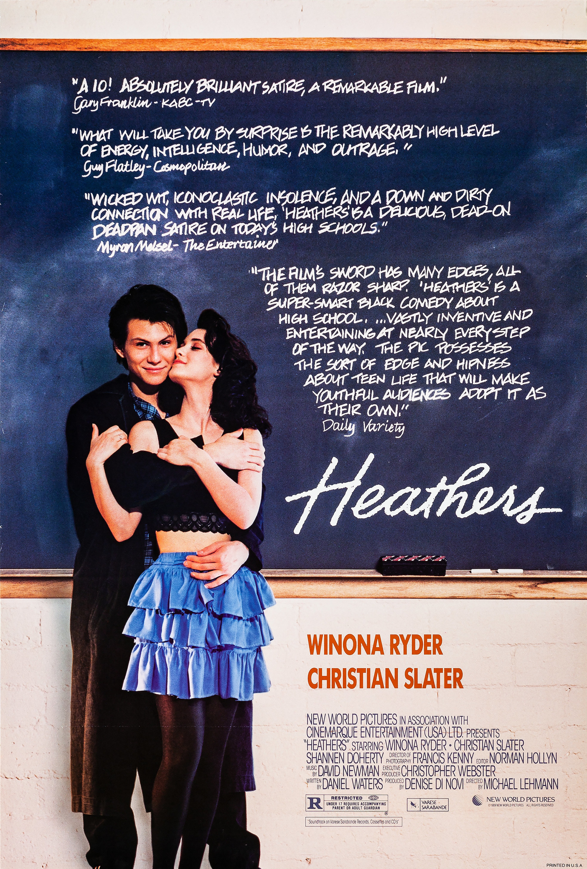 Mega Sized Movie Poster Image for Heathers (#1 of 3)