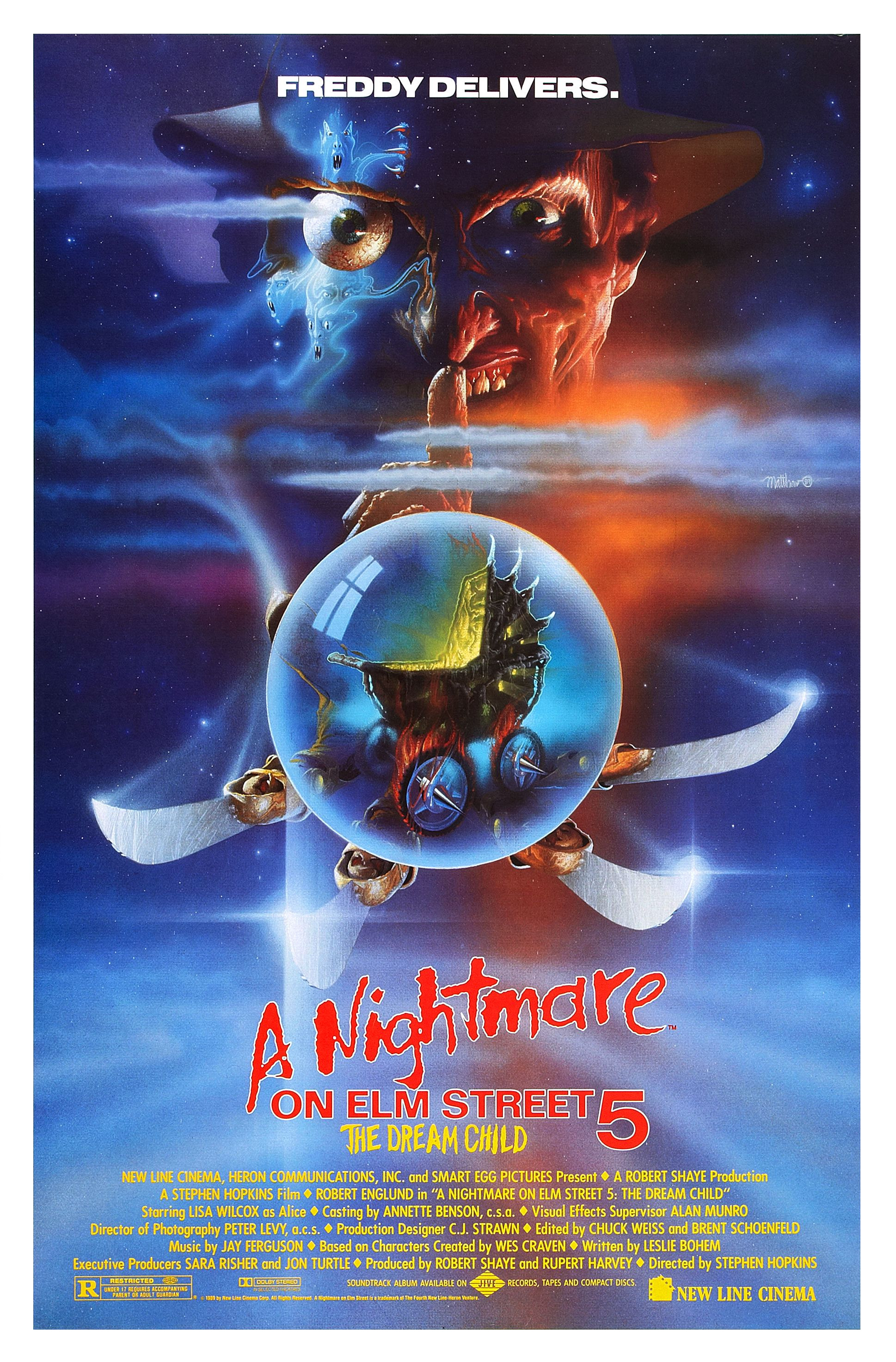 Mega Sized Movie Poster Image for A Nightmare on Elm Street 5: The Dream Child (#1 of 2)