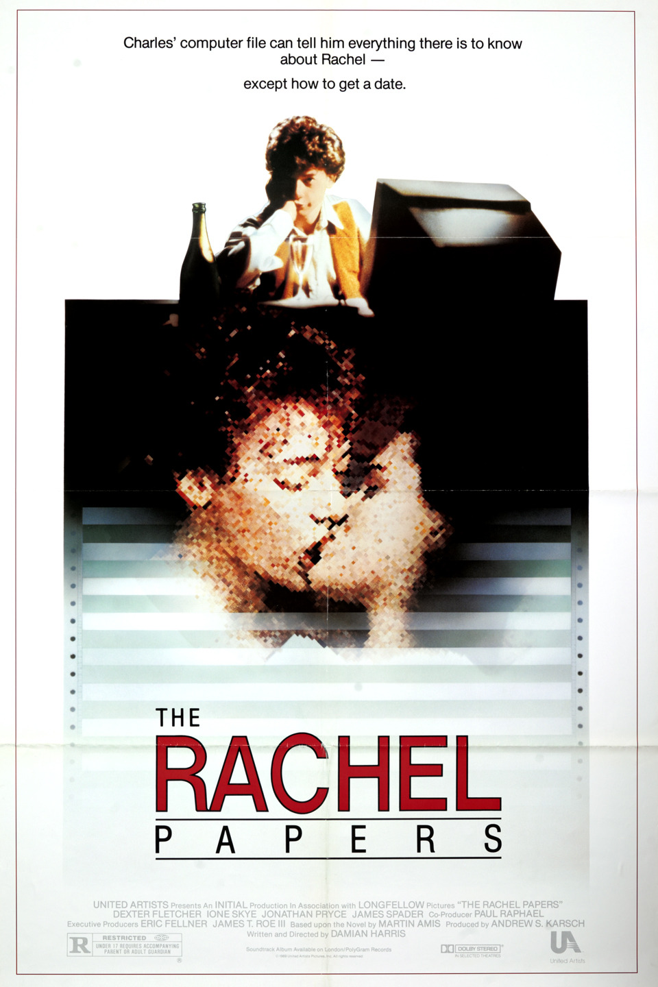 Extra Large Movie Poster Image for The Rachel Papers (#1 of 2)
