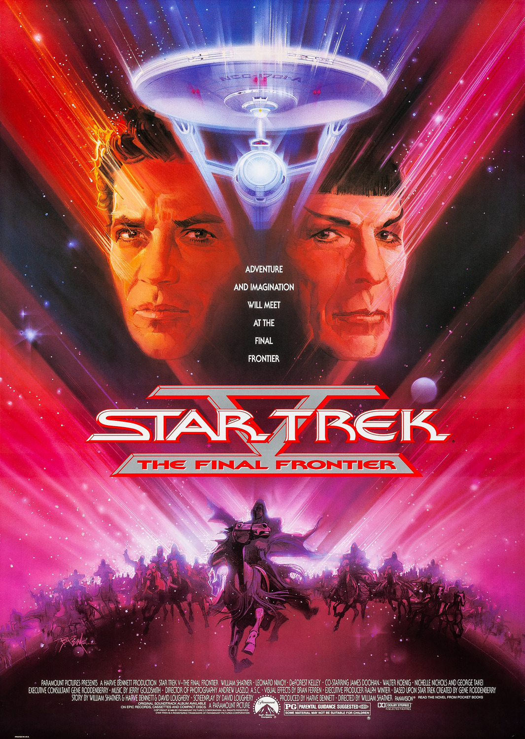 Extra Large Movie Poster Image for Star Trek V: The Final Frontier (#2 of 3)