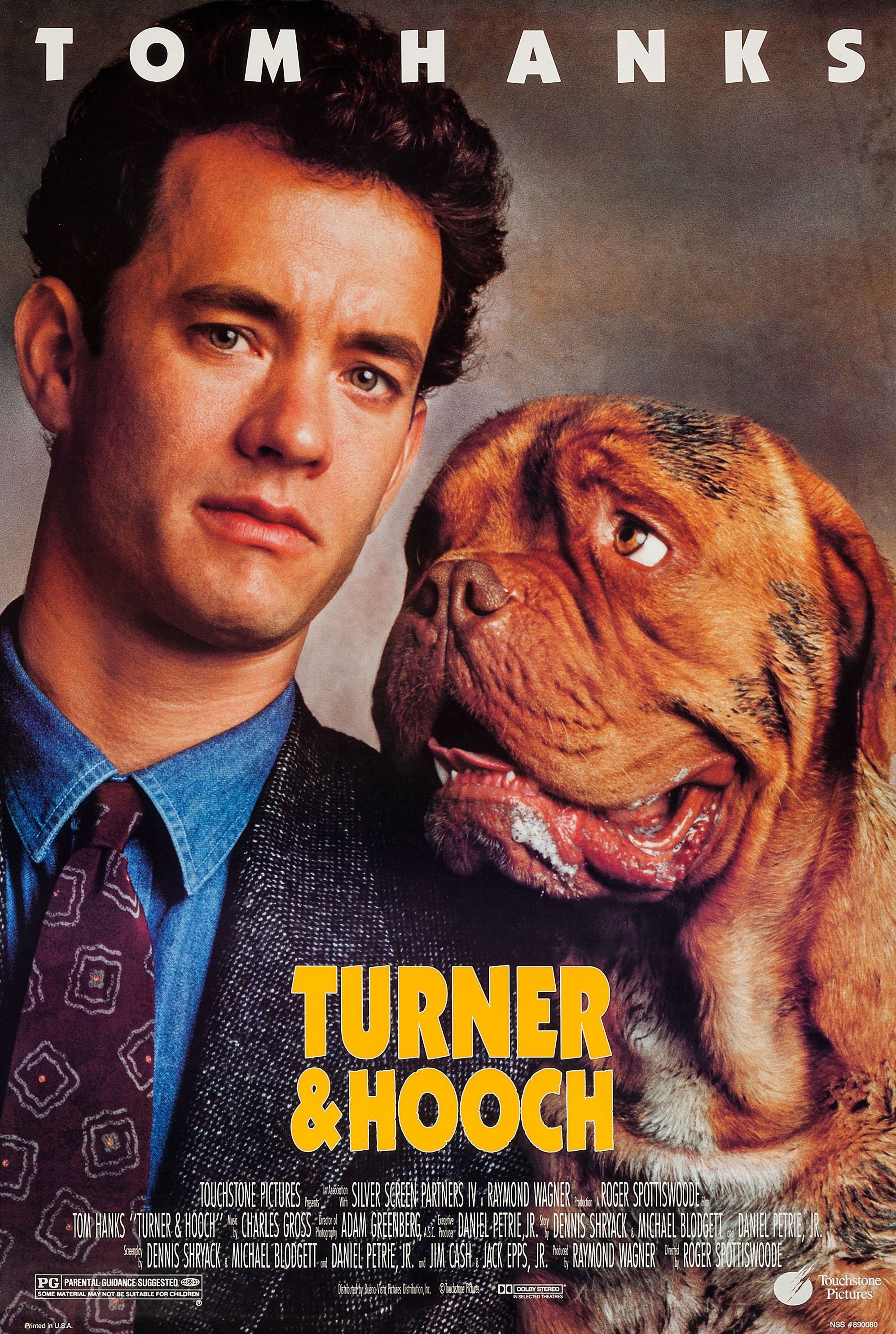 Mega Sized Movie Poster Image for Turner & Hooch (#1 of 2)