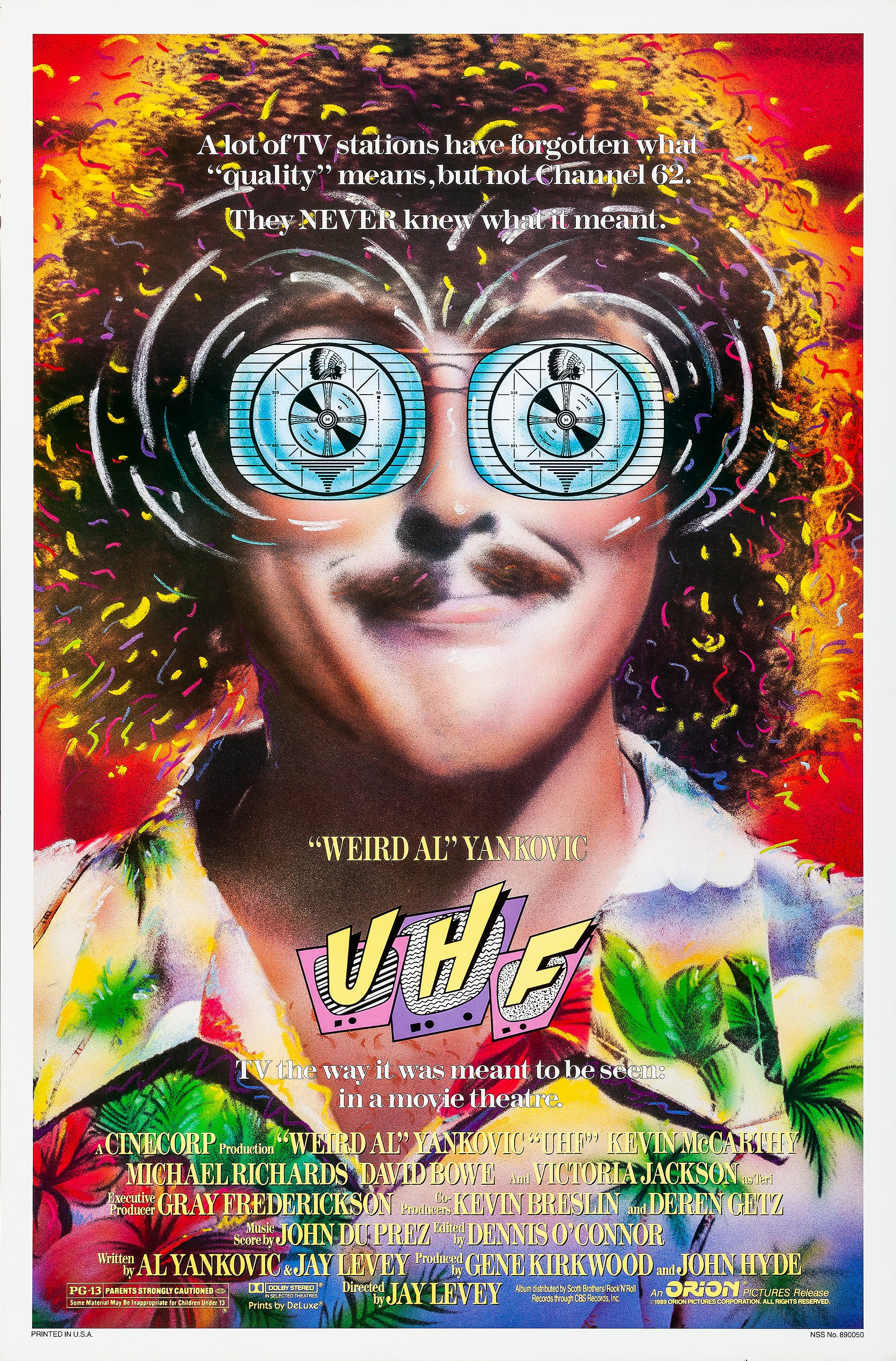 Mega Sized Movie Poster Image for UHF (#1 of 3)