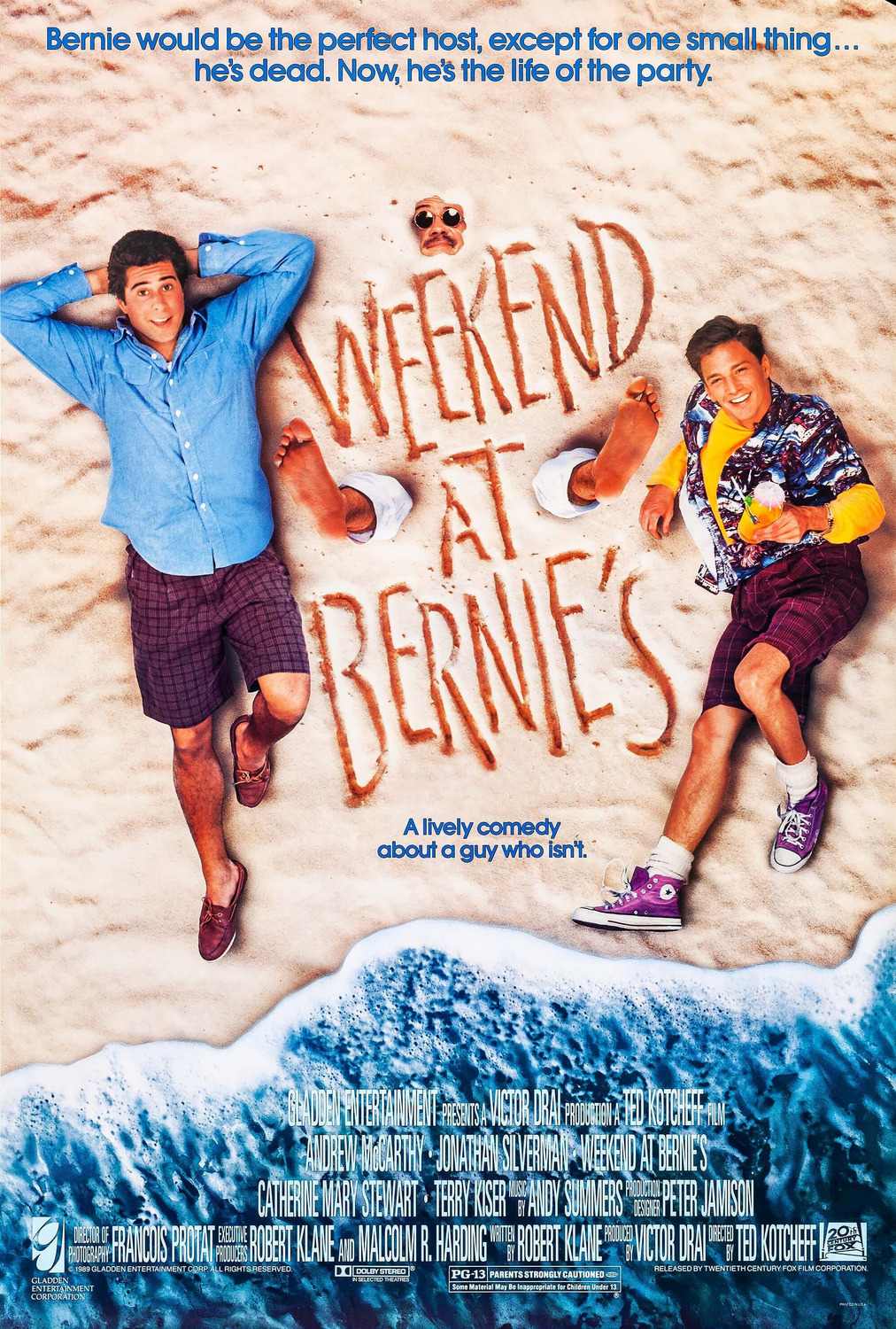 Extra Large Movie Poster Image for Weekend at Bernie's (#1 of 2)