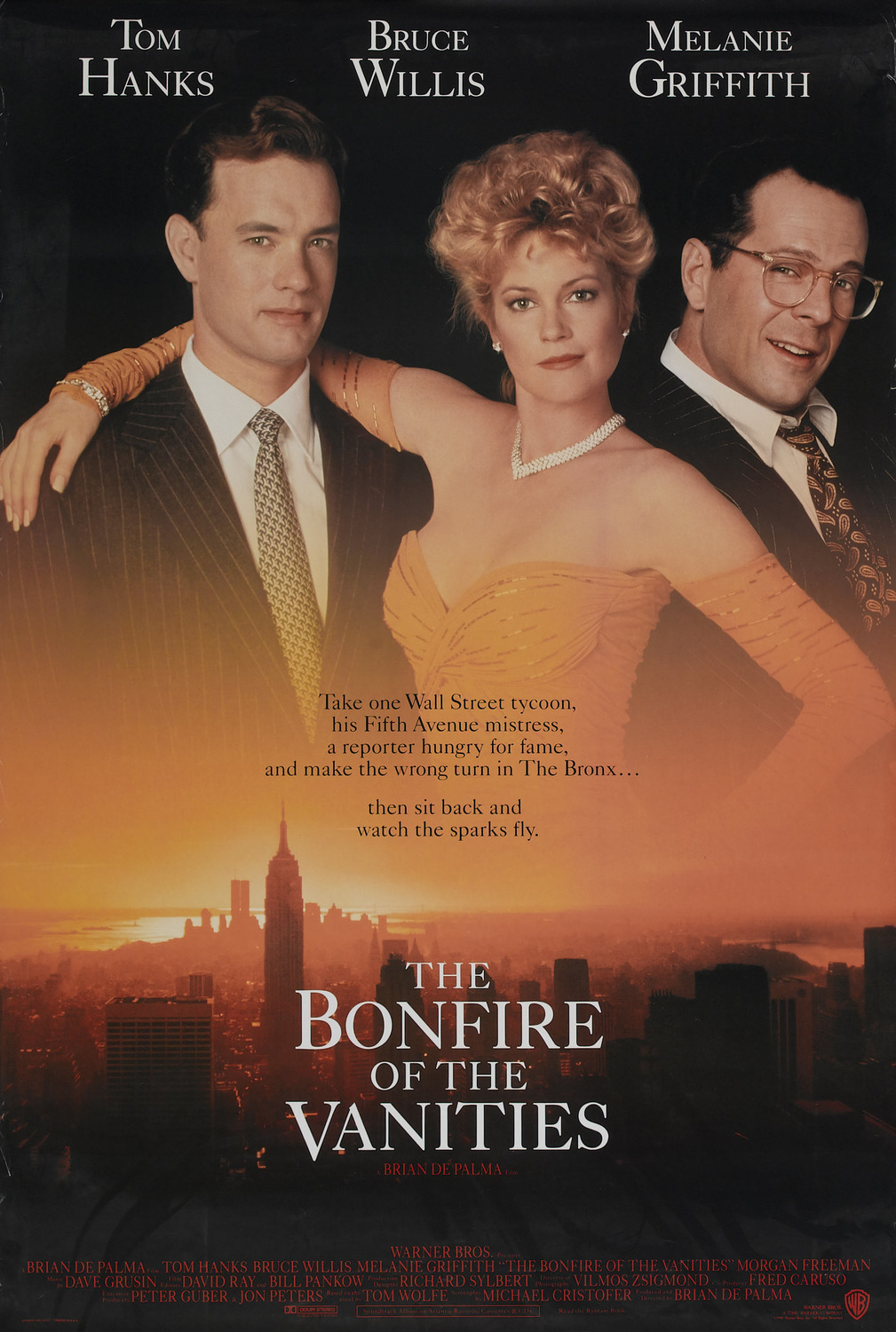 Extra Large Movie Poster Image for The Bonfire of the Vanities (#1 of 2)