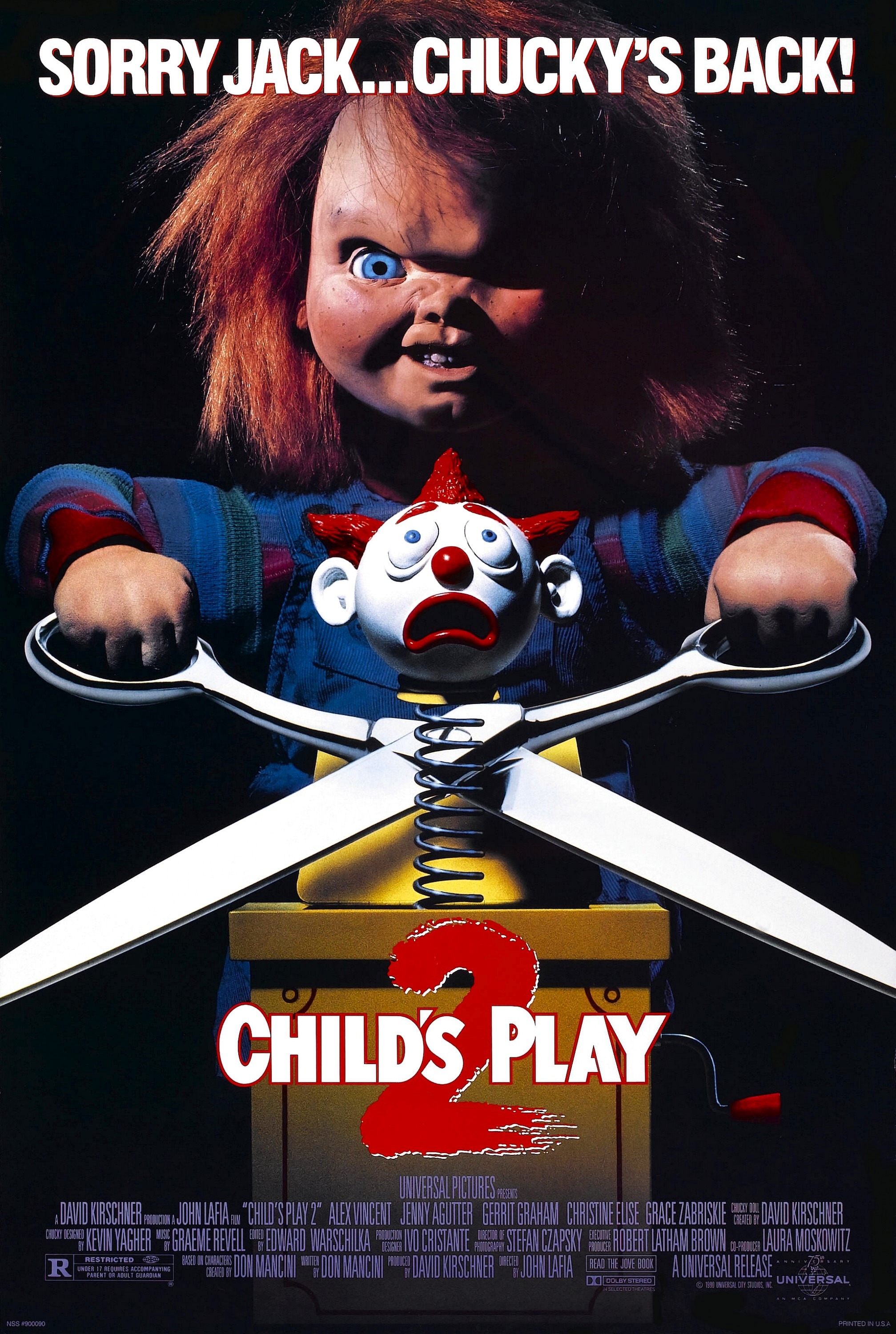 Mega Sized Movie Poster Image for Child's Play 2 