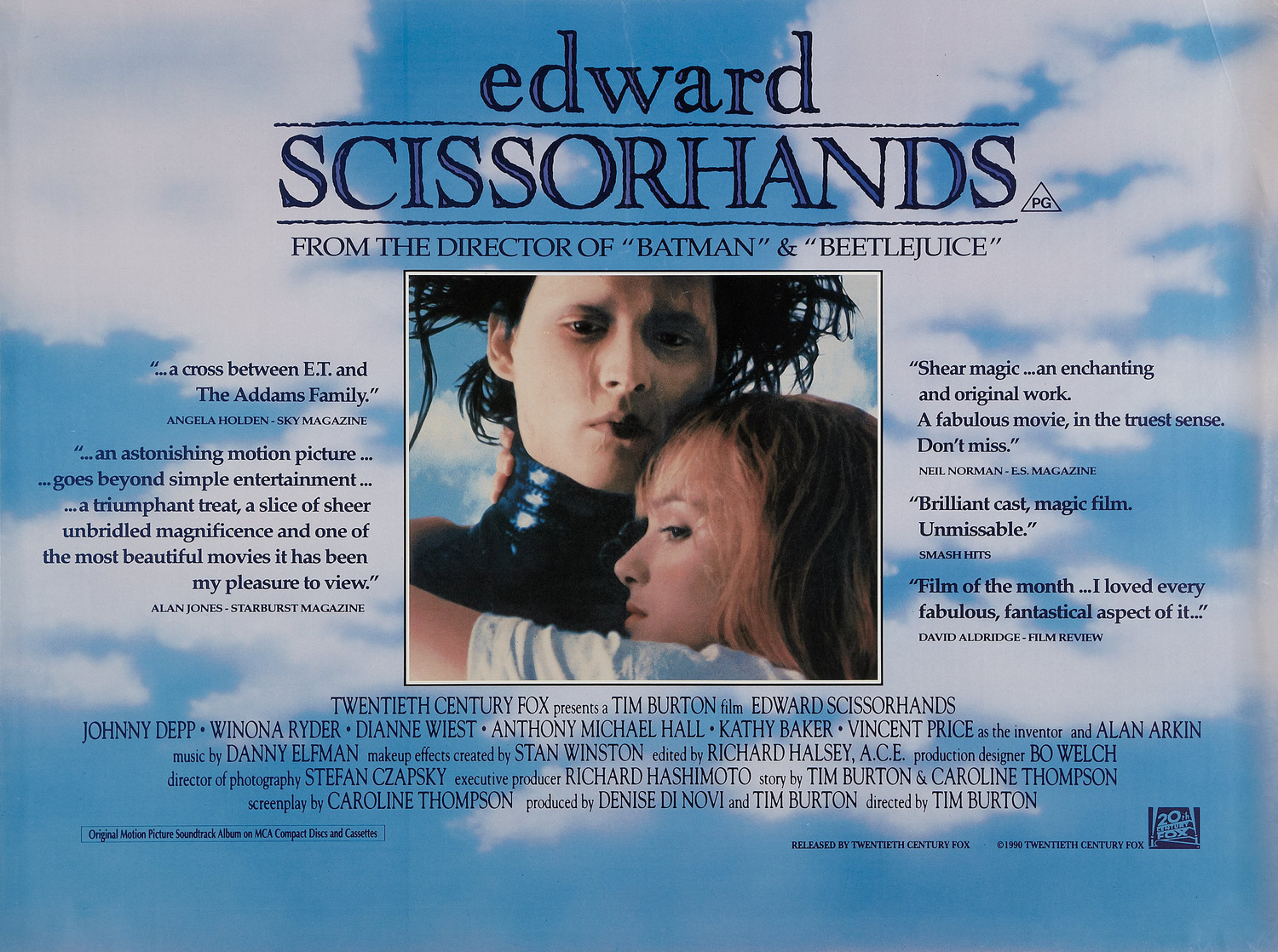 Extra Large Movie Poster Image for Edward Scissorhands (#6 of 6)