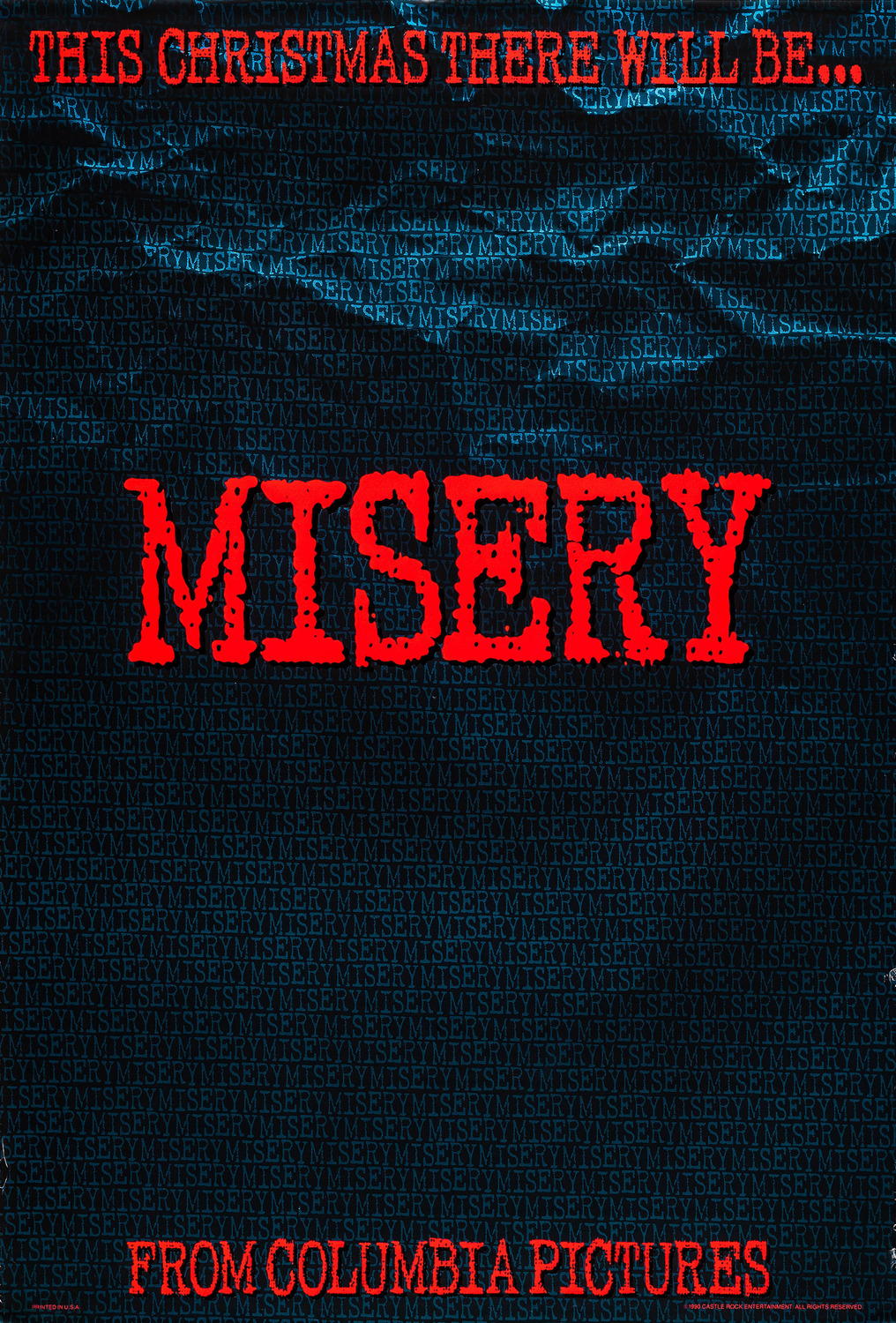 Extra Large Movie Poster Image for Misery (#1 of 3)