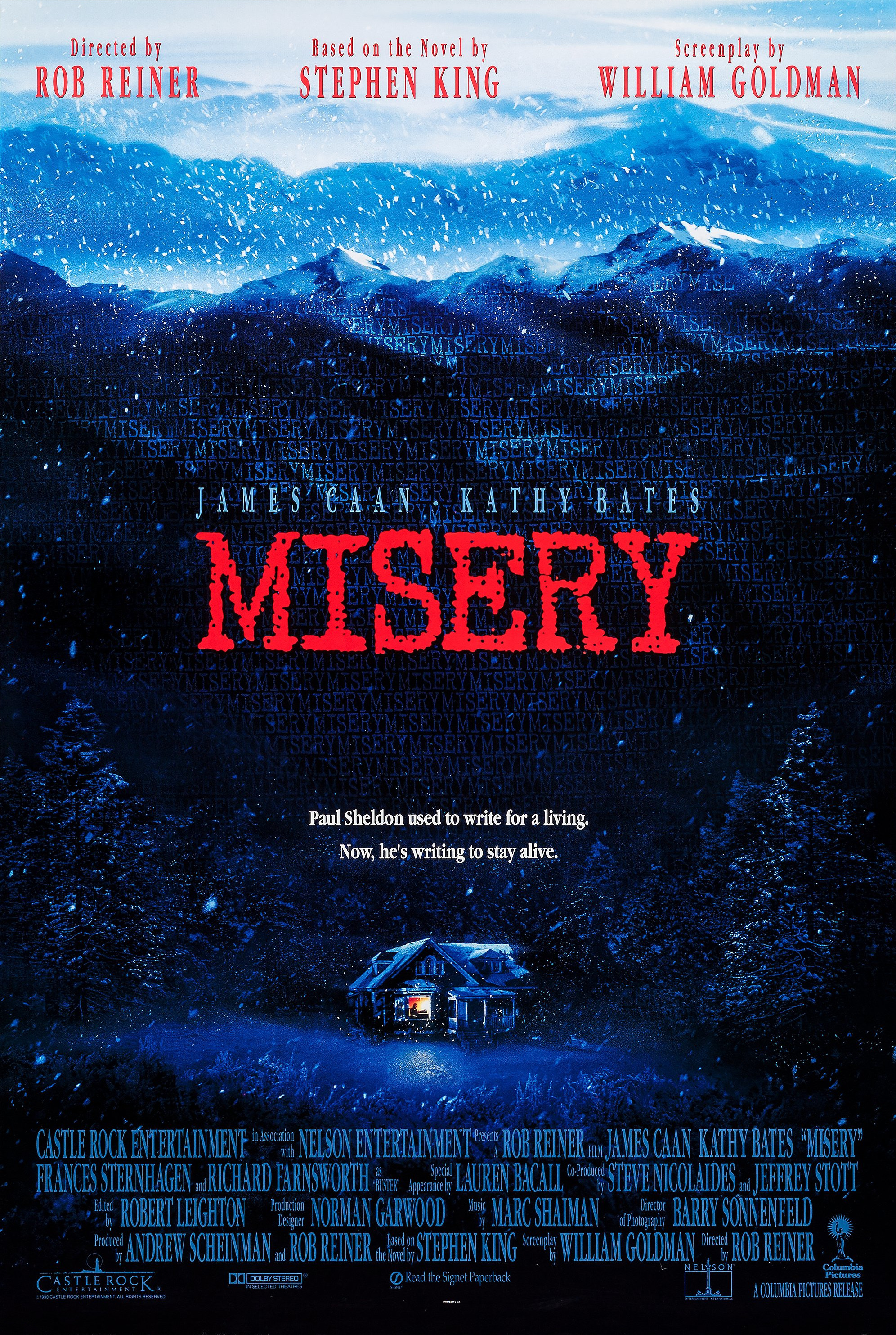 Mega Sized Movie Poster Image for Misery (#2 of 3)