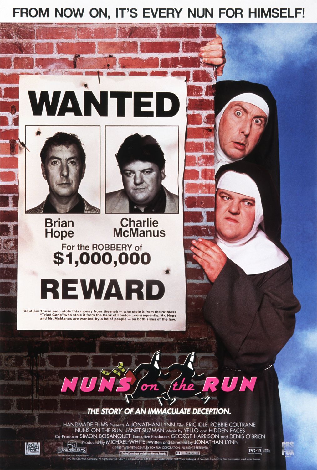 Extra Large Movie Poster Image for Nuns on the Run 