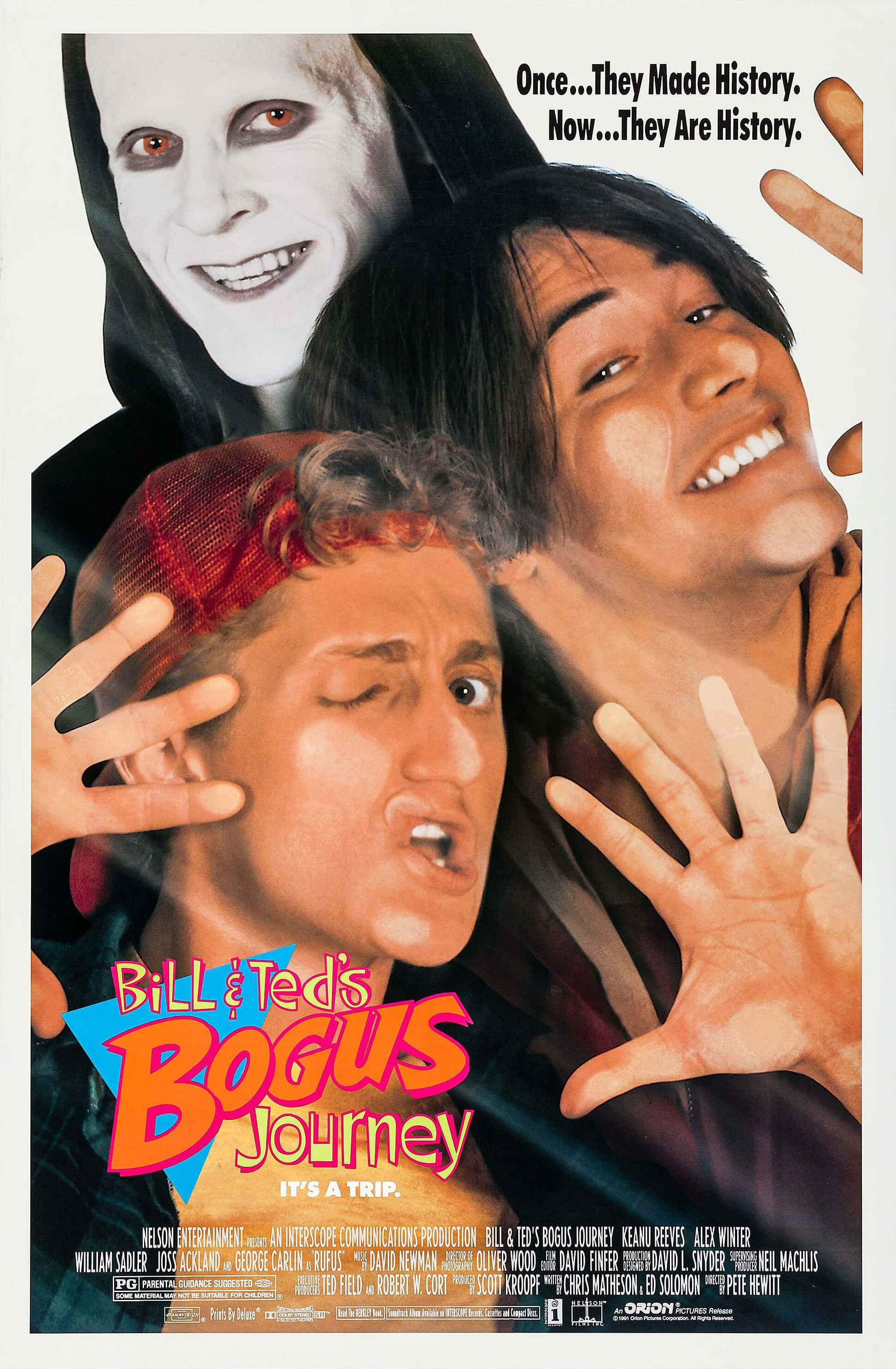 Mega Sized Movie Poster Image for Bill & Ted's Bogus Journey (#2 of 2)