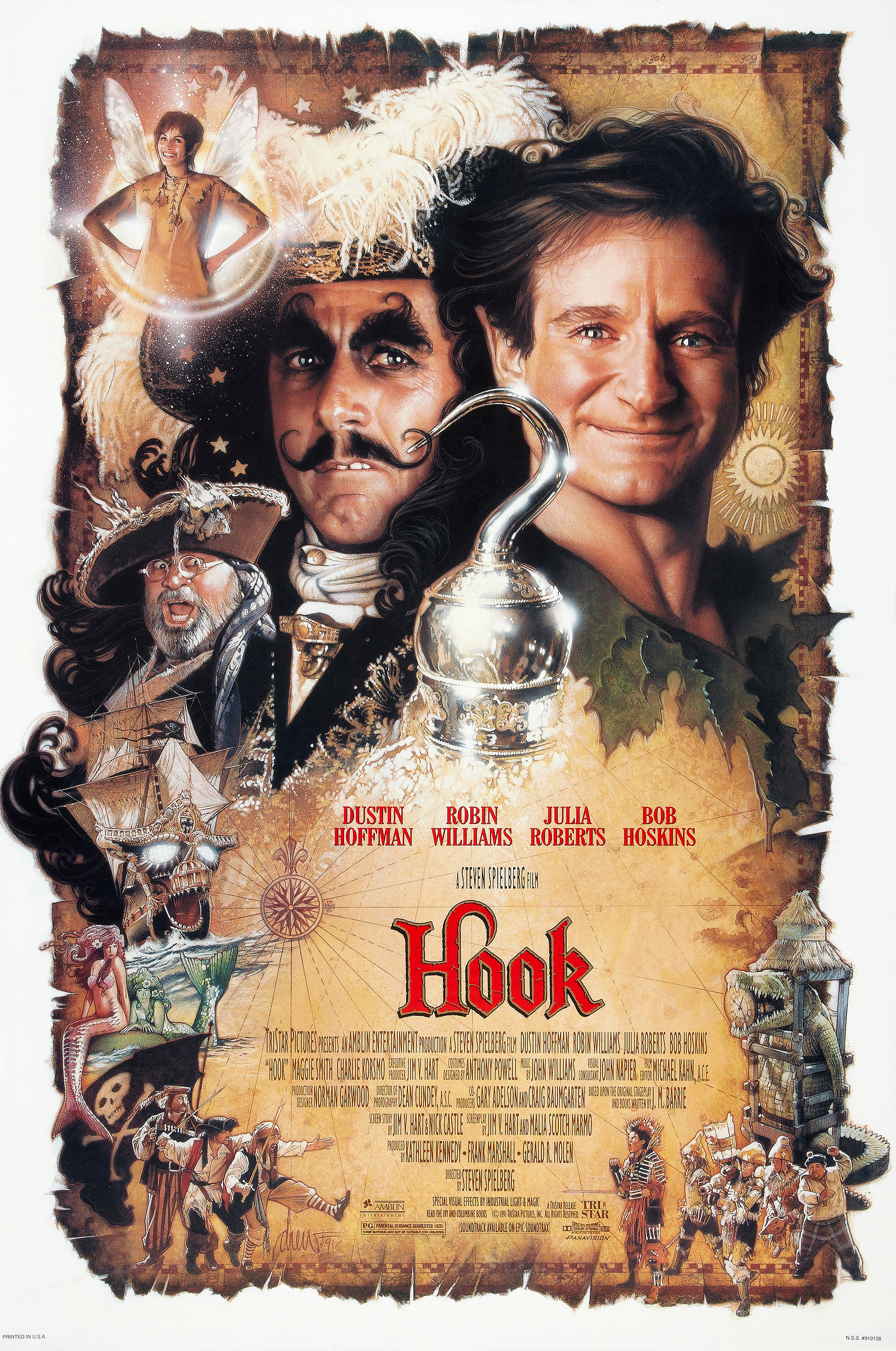 Mega Sized Movie Poster Image for Hook (#2 of 2)