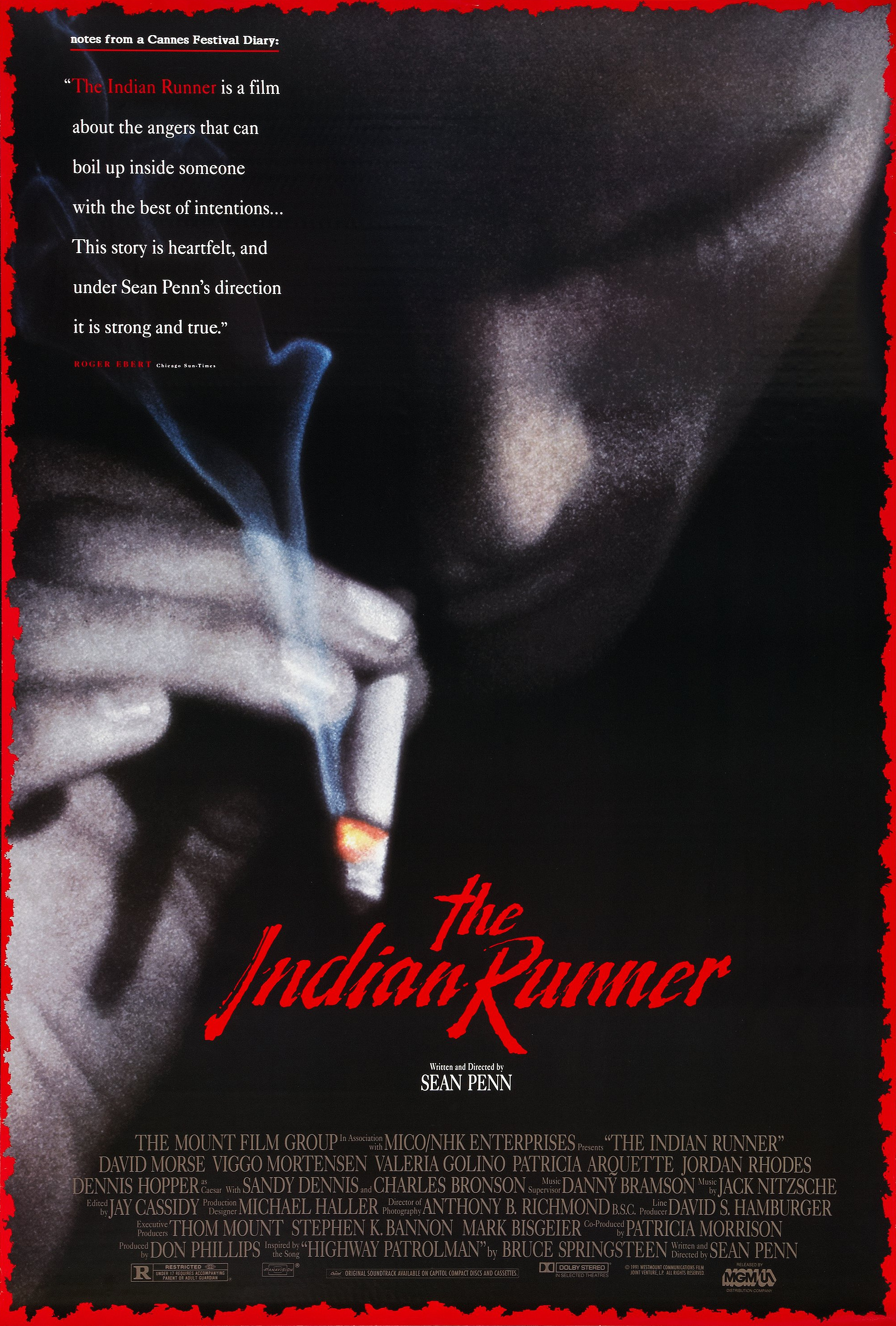 Mega Sized Movie Poster Image for The Indian Runner 