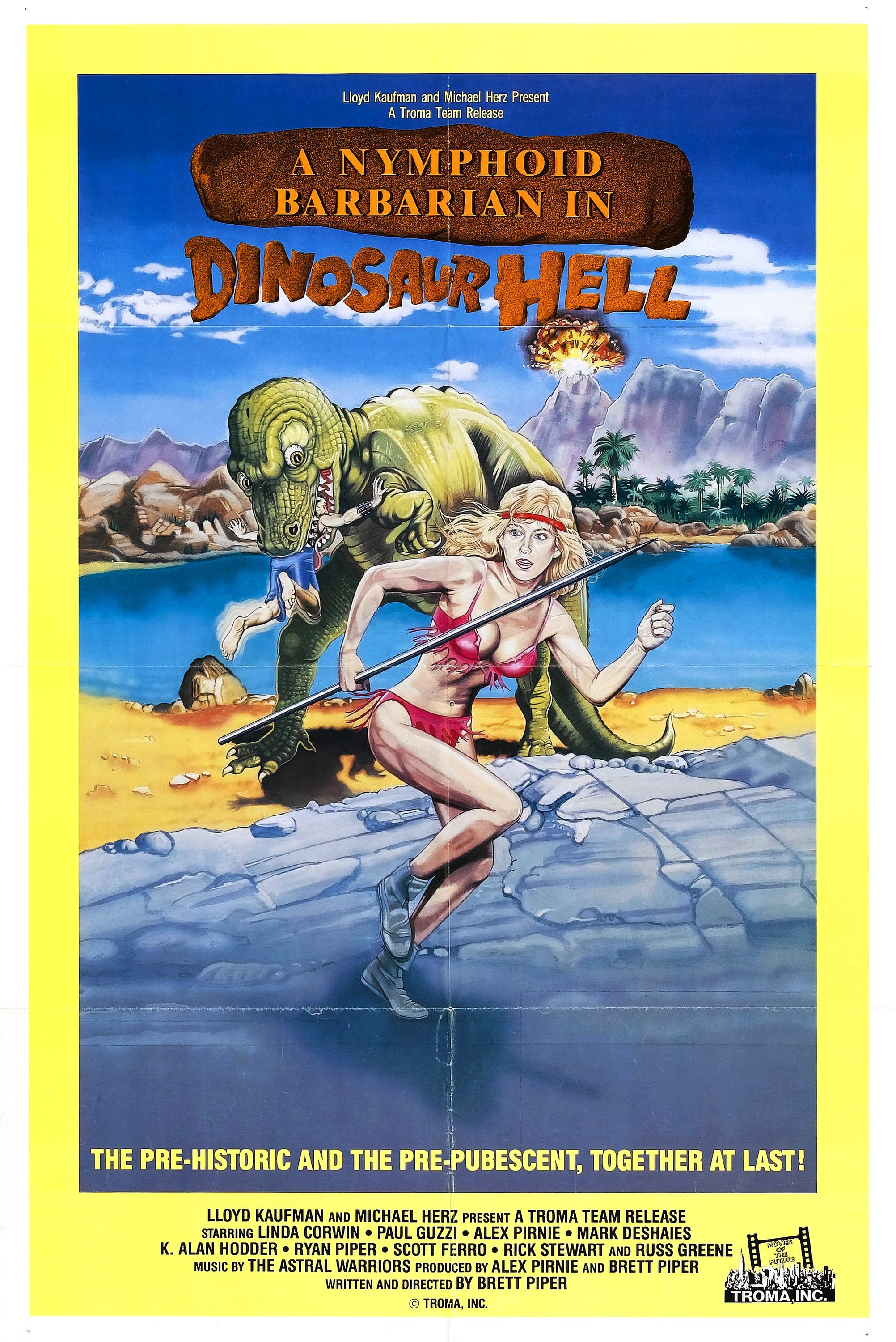 Mega Sized Movie Poster Image for A Nymphoid Barbarian in Dinosaur Hell 