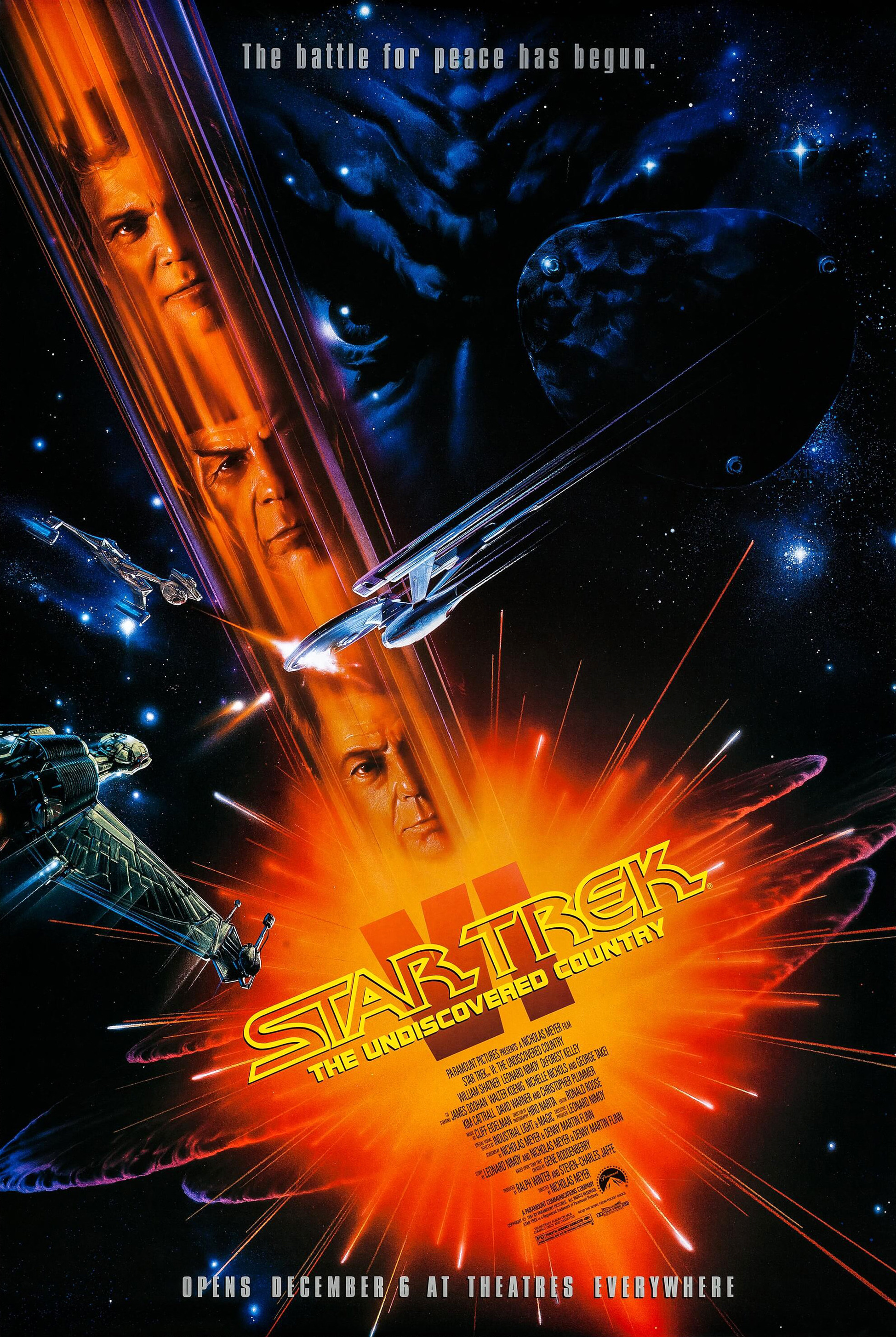 Mega Sized Movie Poster Image for Star Trek VI: The Undiscovered Country (#2 of 2)