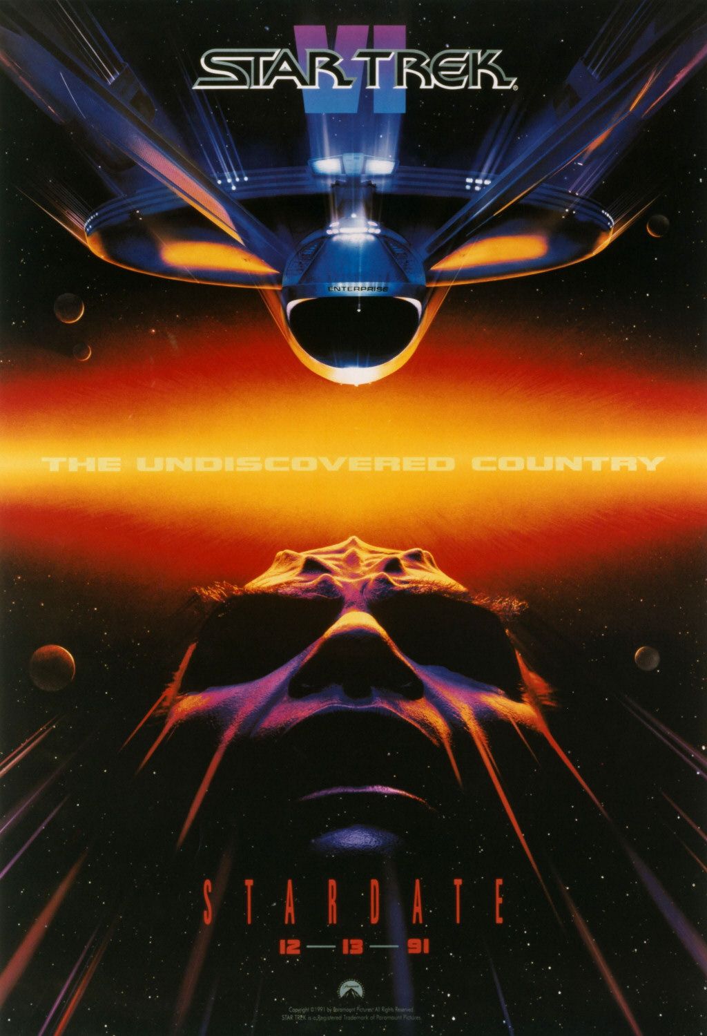 Extra Large Movie Poster Image for Star Trek VI: The Undiscovered Country (#1 of 2)