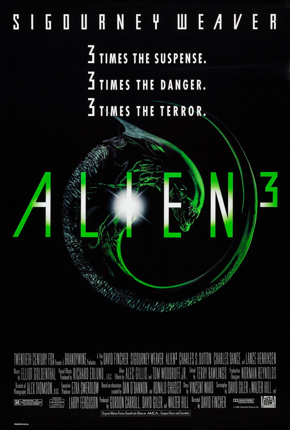 Extra Large Movie Poster Image for Alien 3 (#2 of 6)