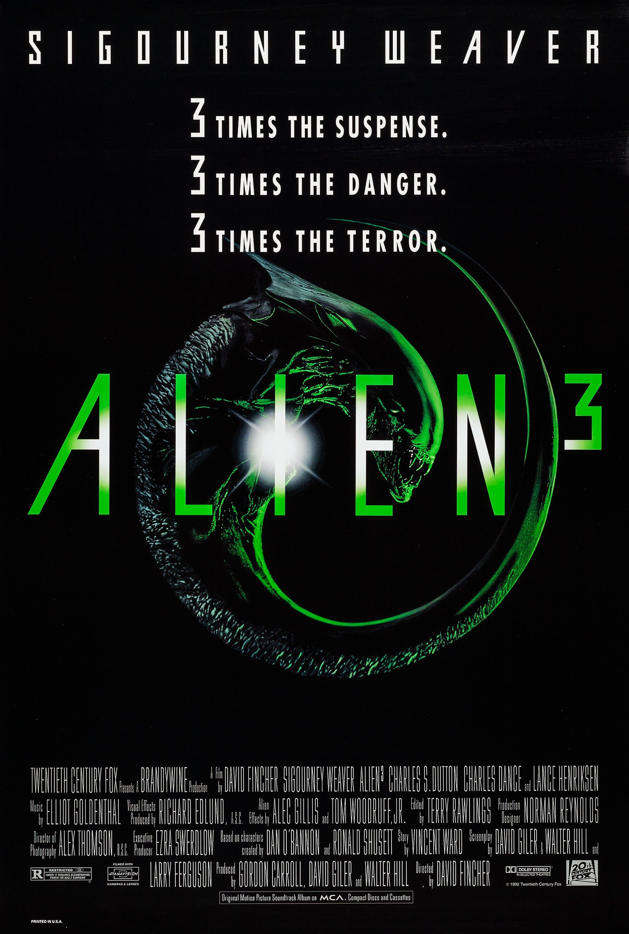 Mega Sized Movie Poster Image for Alien 3 (#2 of 6)
