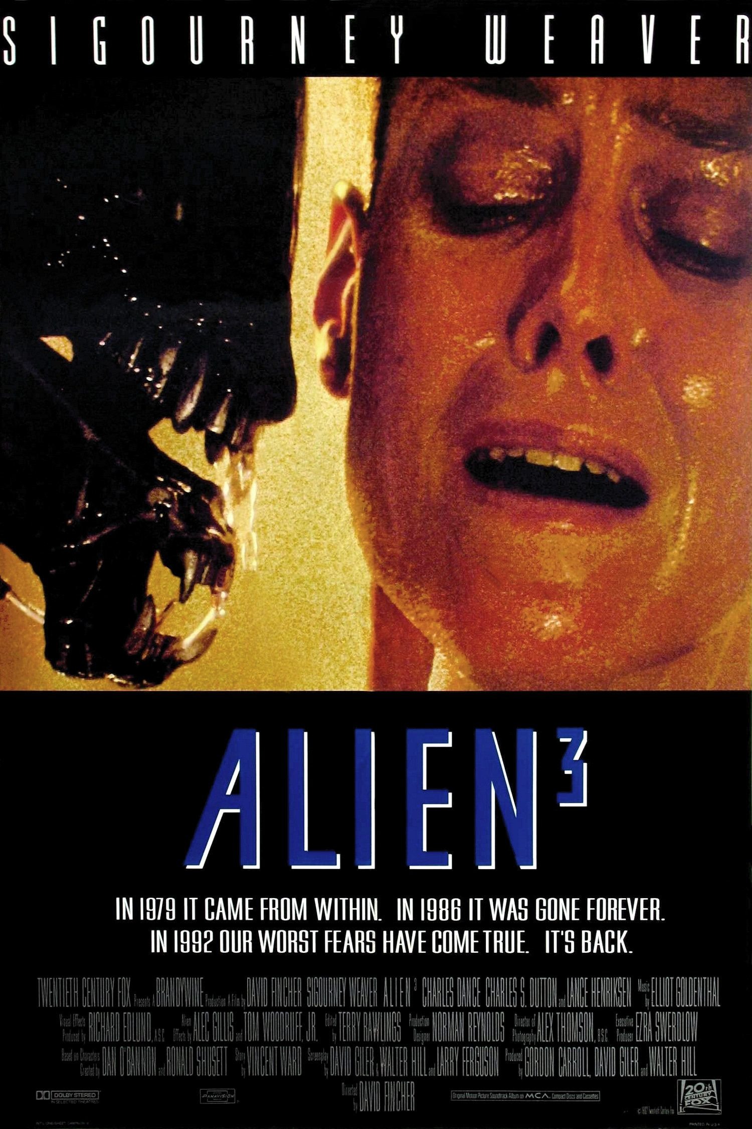 Mega Sized Movie Poster Image for Alien 3 (#4 of 6)