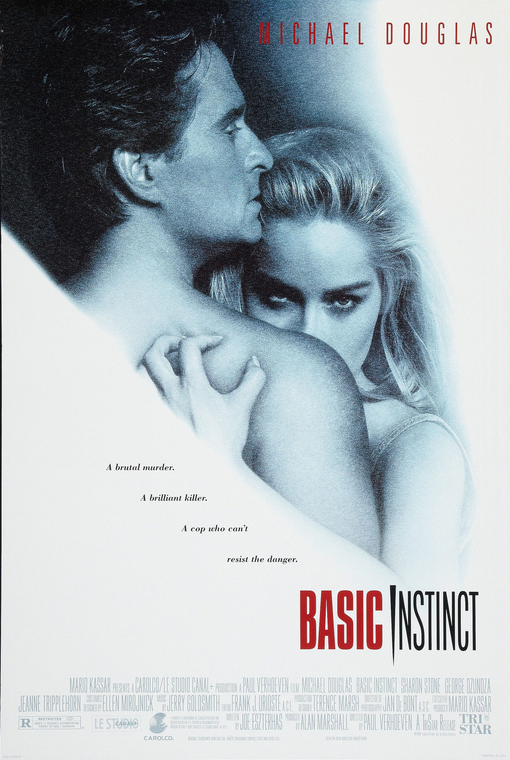 Extra Large Movie Poster Image for Basic Instinct (#1 of 5)