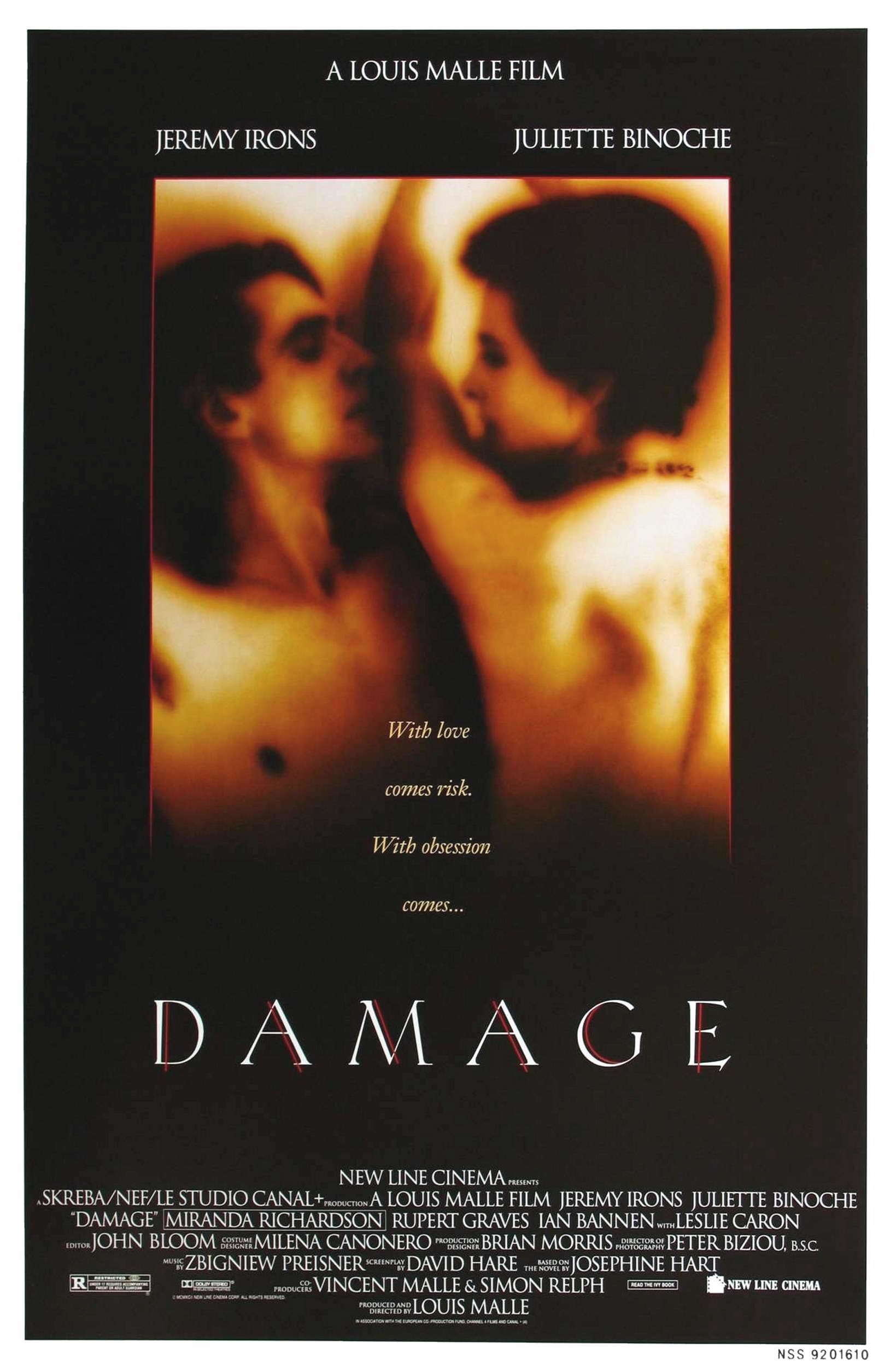 Mega Sized Movie Poster Image for Damage (#1 of 3)