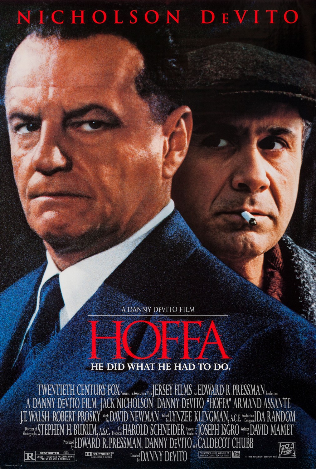 Extra Large Movie Poster Image for Hoffa (#2 of 2)