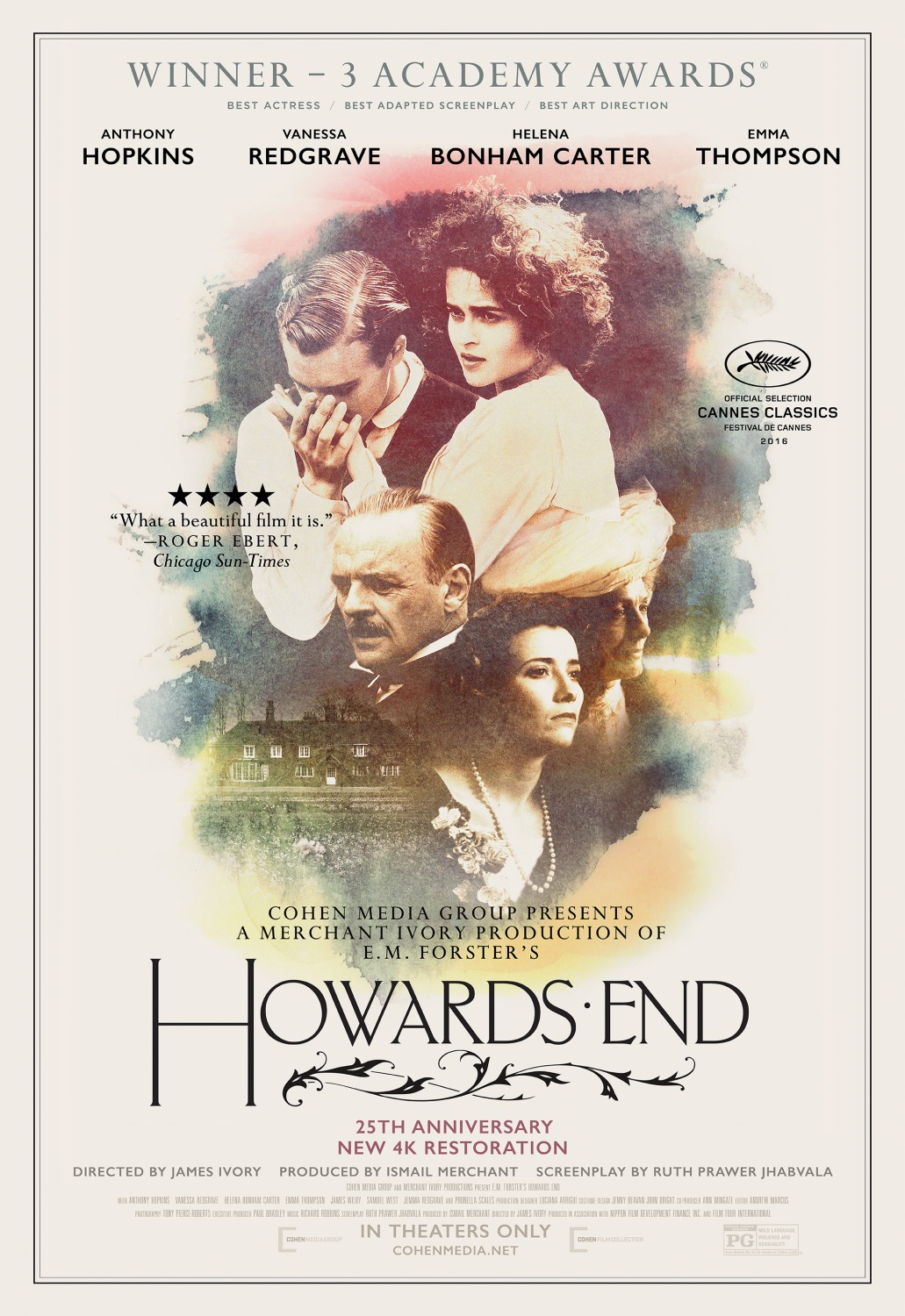 Extra Large Movie Poster Image for Howards End (#2 of 3)