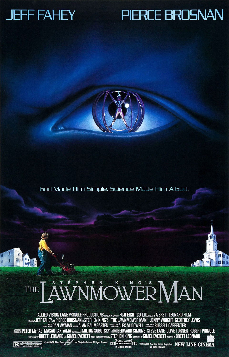 Extra Large Movie Poster Image for The Lawnmower Man 