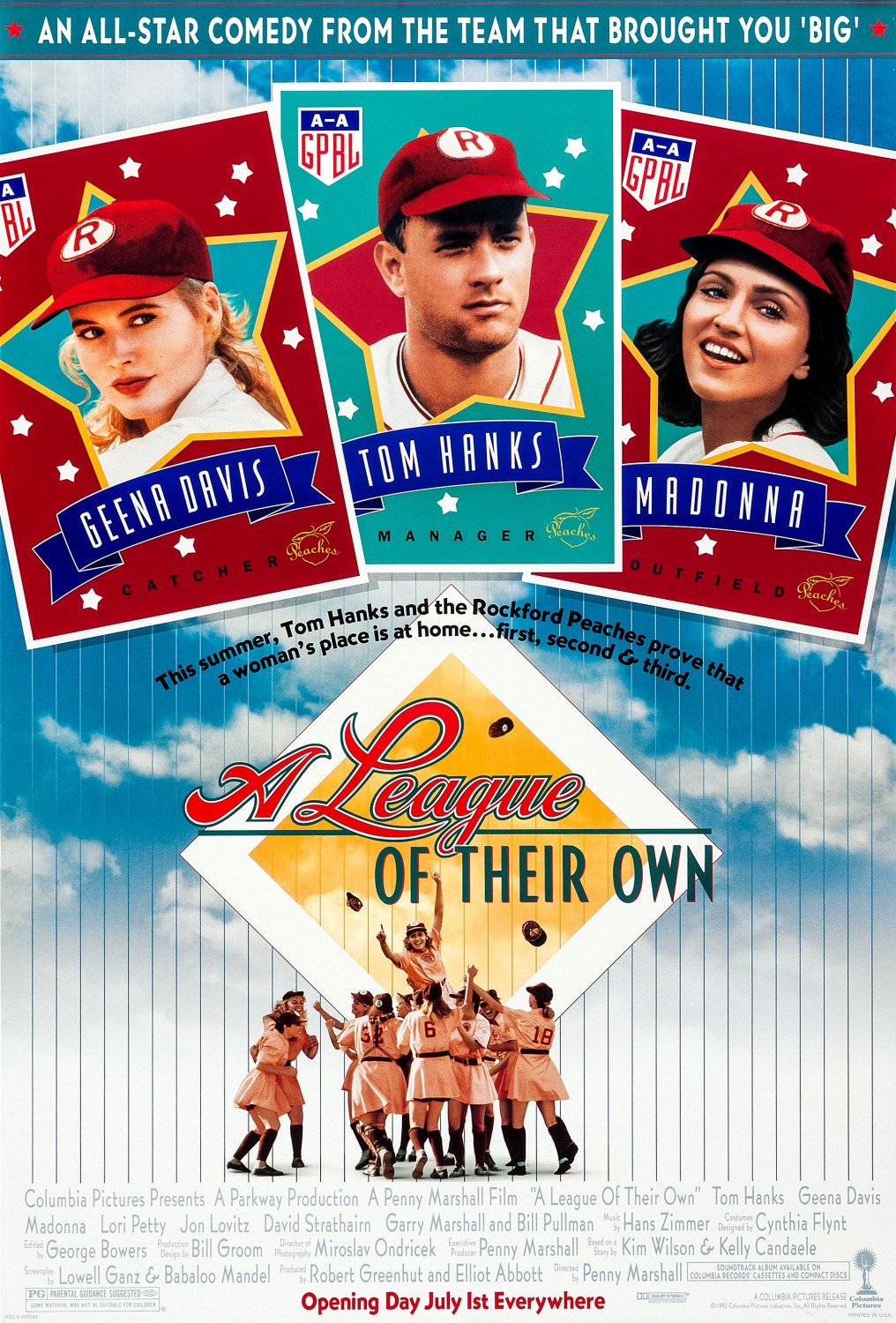 Extra Large Movie Poster Image for A League of Their Own (#2 of 3)
