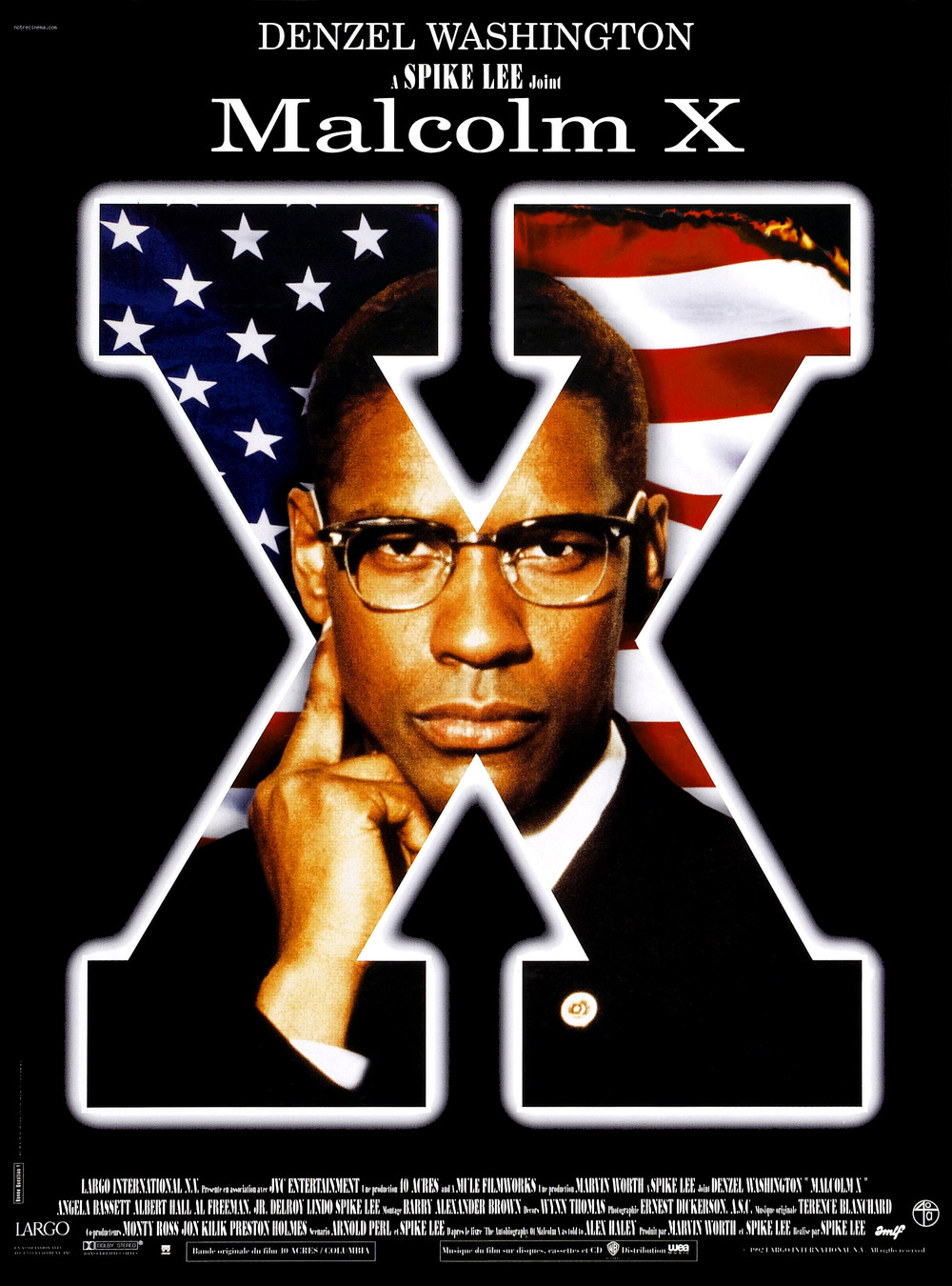 Extra Large Movie Poster Image for Malcolm X (#2 of 3)