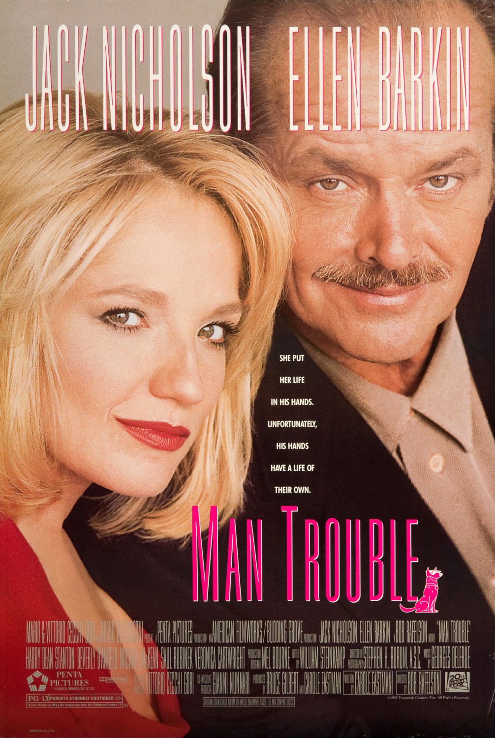 Extra Large Movie Poster Image for Man Trouble 