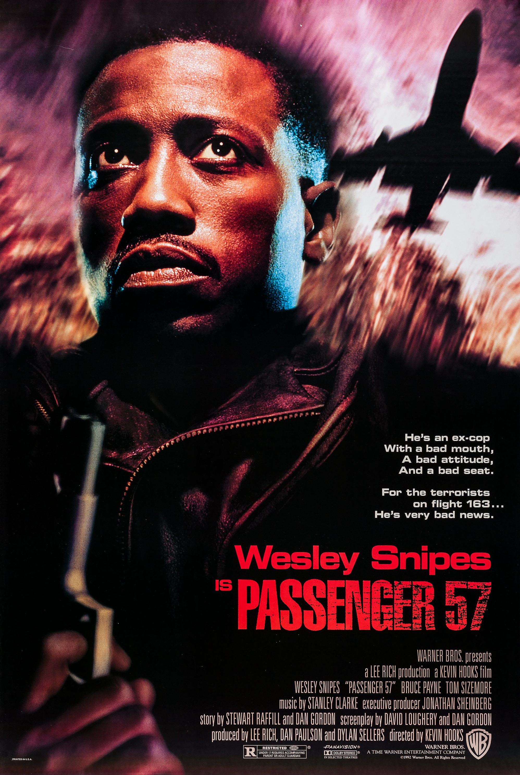 Mega Sized Movie Poster Image for Passenger 57 (#1 of 2)