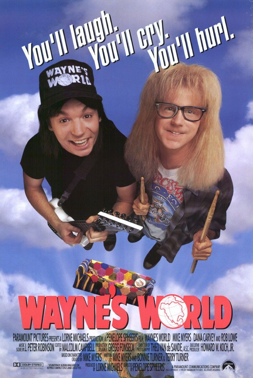 Extra Large Movie Poster Image for Wayne's World (#2 of 2)