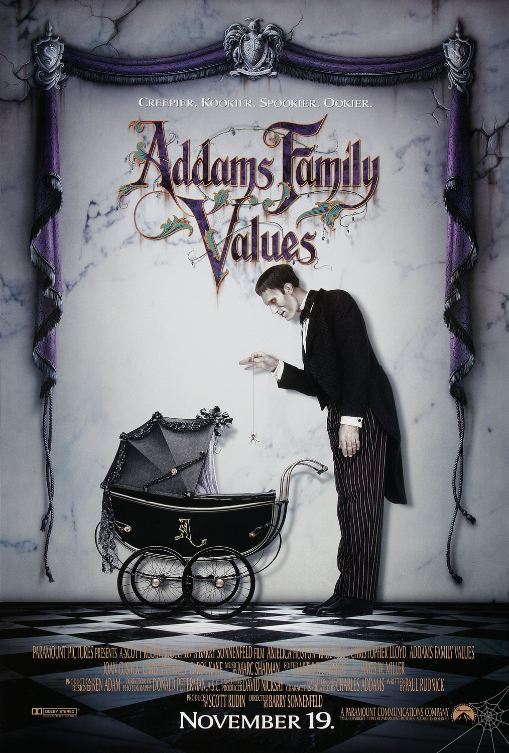 Extra Large Movie Poster Image for Addams Family Values (#1 of 2)
