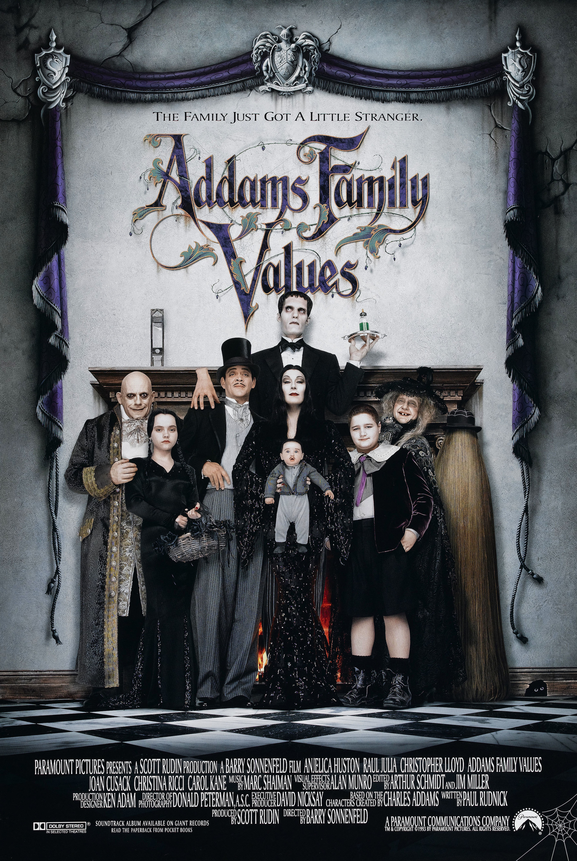 Mega Sized Movie Poster Image for Addams Family Values (#2 of 2)