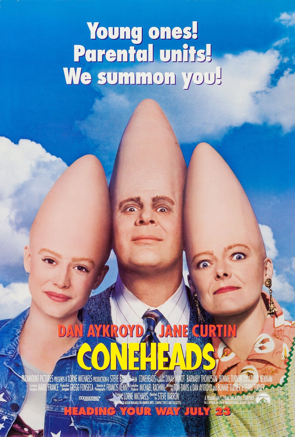 Extra Large Movie Poster Image for Coneheads (#4 of 7)