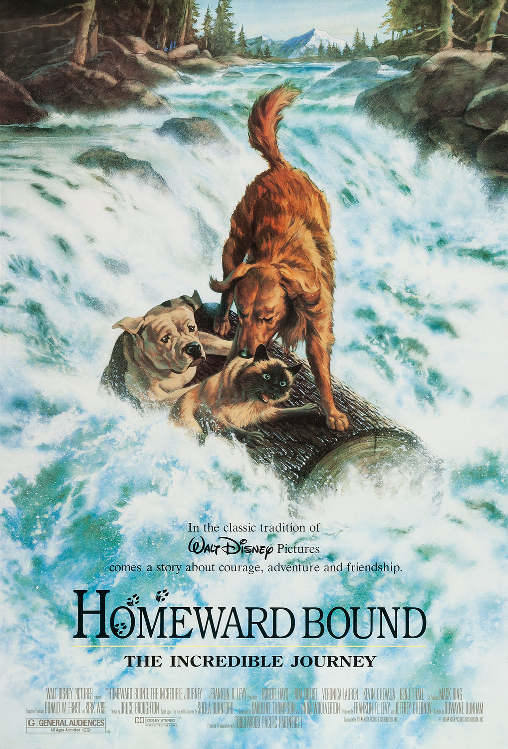 Extra Large Movie Poster Image for Homeward Bound: The Incredible Journey 