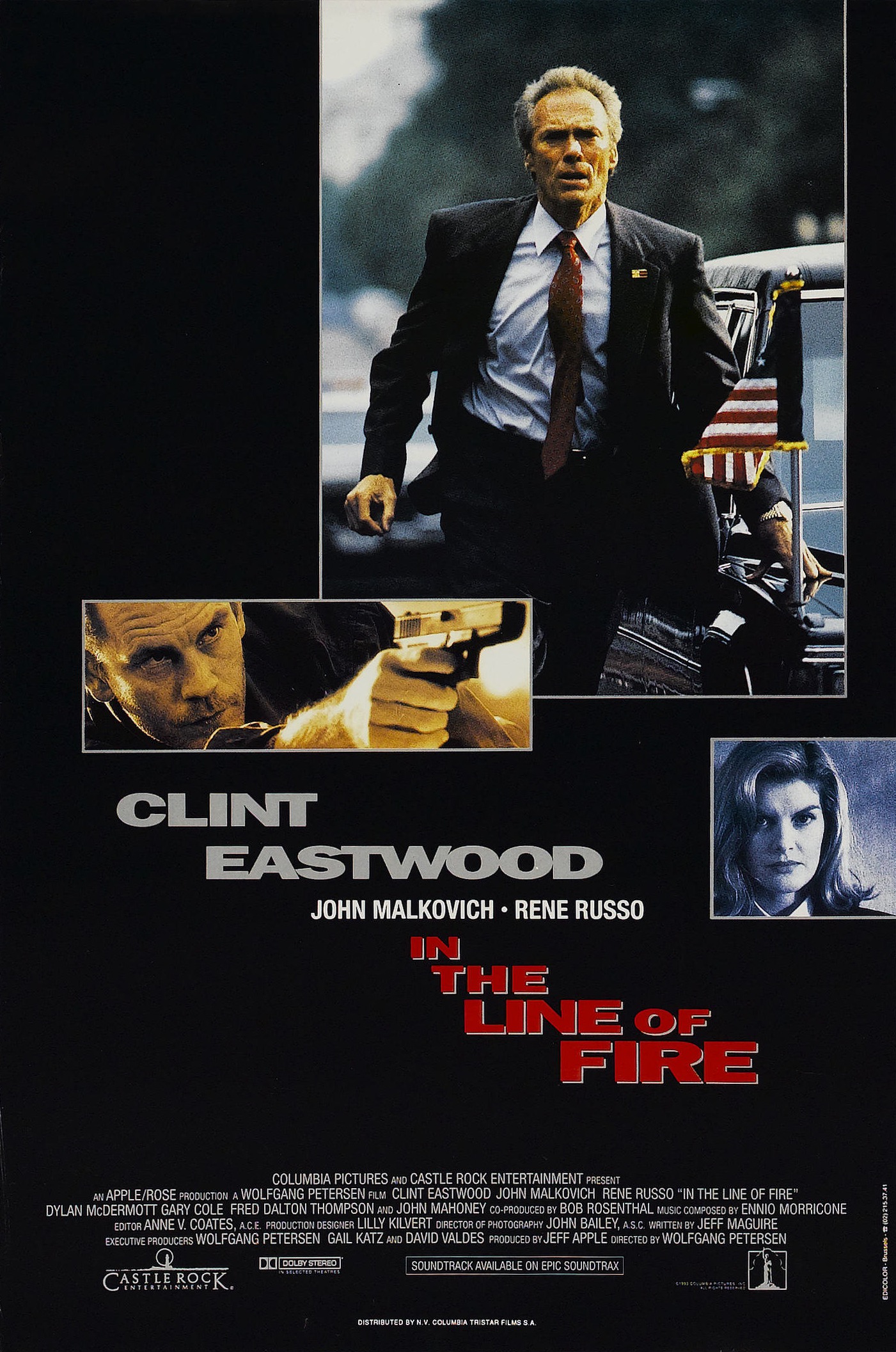 Mega Sized Movie Poster Image for In the Line of Fire (#2 of 2)