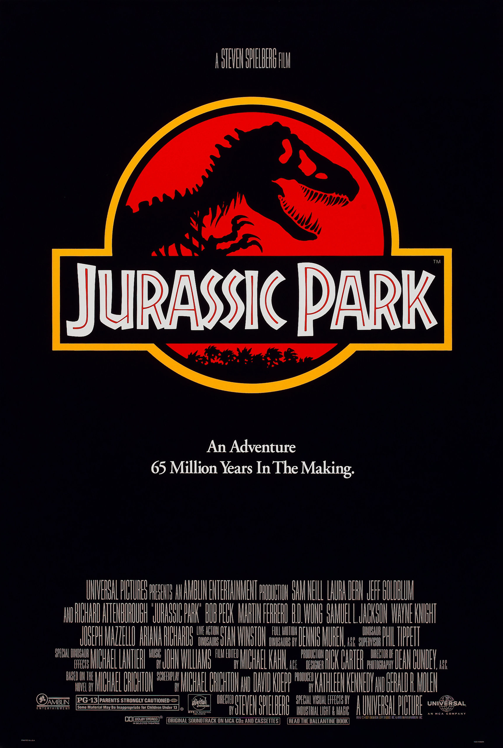 Mega Sized Movie Poster Image for Jurassic Park (#2 of 3)