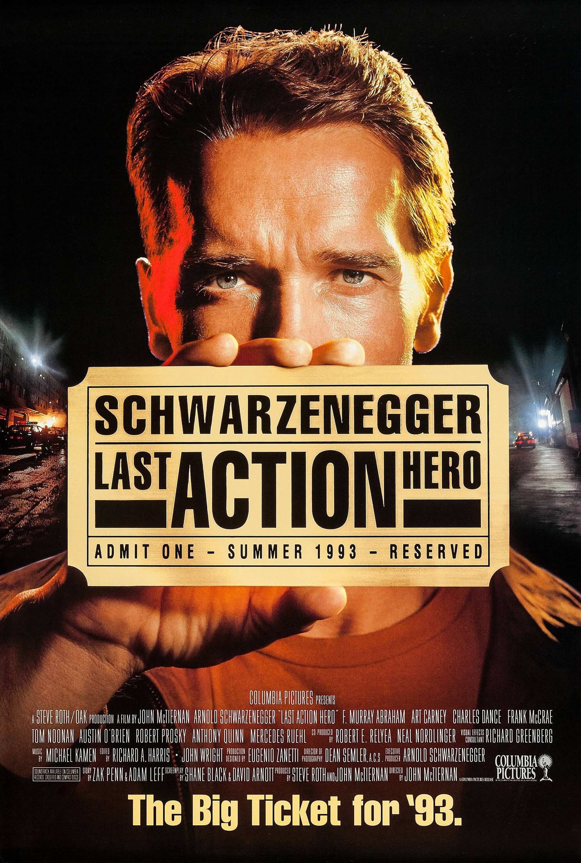 Mega Sized Movie Poster Image for Last Action Hero (#1 of 3)