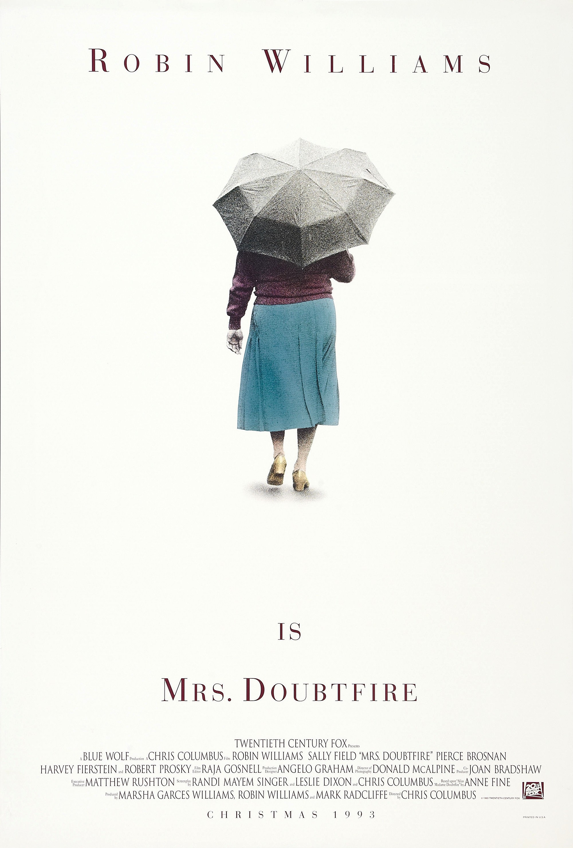 Mega Sized Movie Poster Image for Mrs. Doubtfire (#1 of 5)