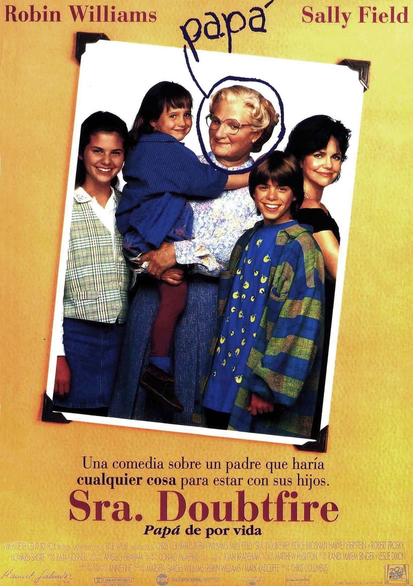 Mega Sized Movie Poster Image for Mrs. Doubtfire (#3 of 5)