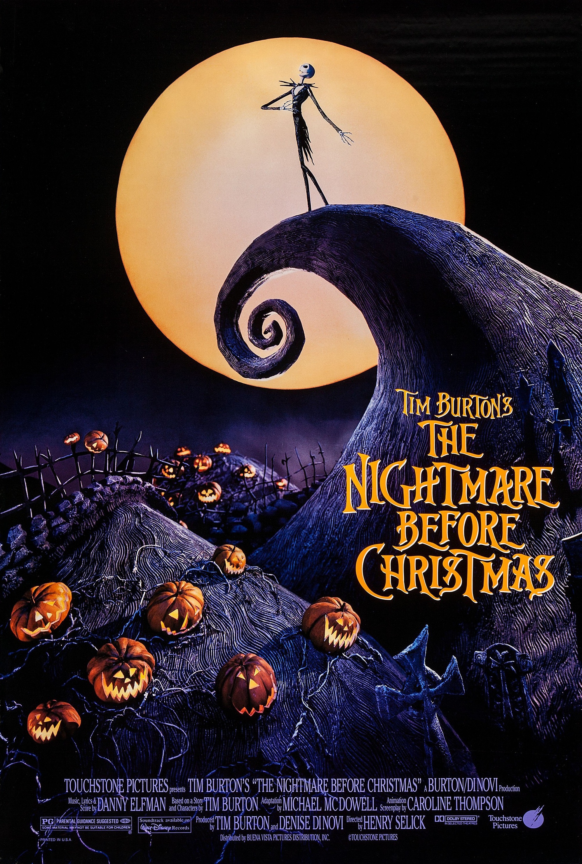Mega Sized Movie Poster Image for The Nightmare Before Christmas (#1 of 12)